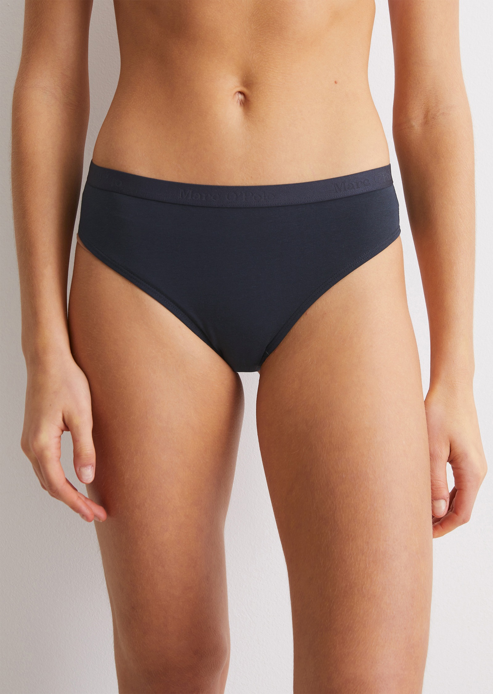 Marc O'Polo Slip »Essentials«, (3er Pack), mit elastischem Bund mit Logo