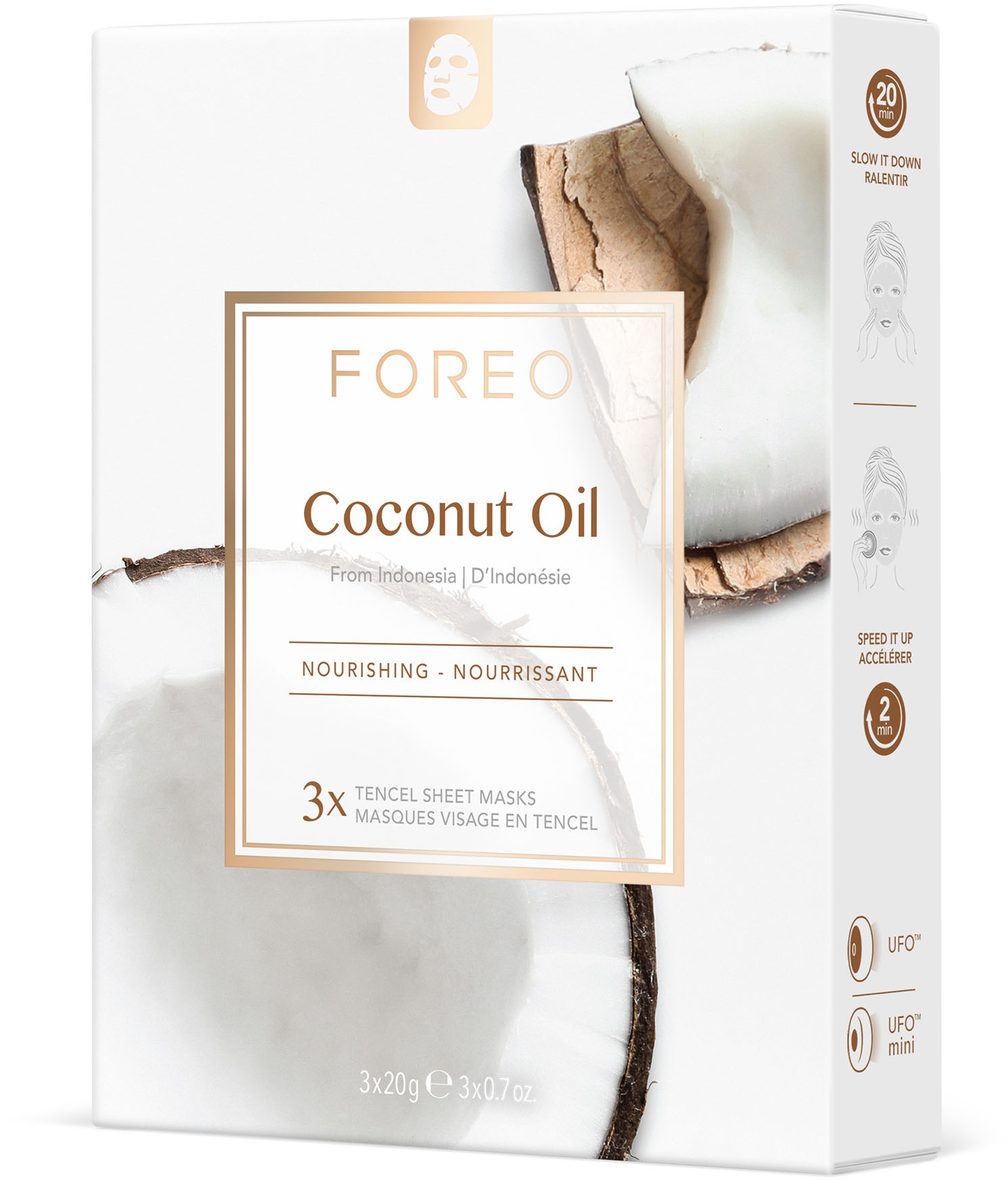 FOREO Gesichtsmaske »Farm To Face Collection Sheet Masks Coconut Oil«