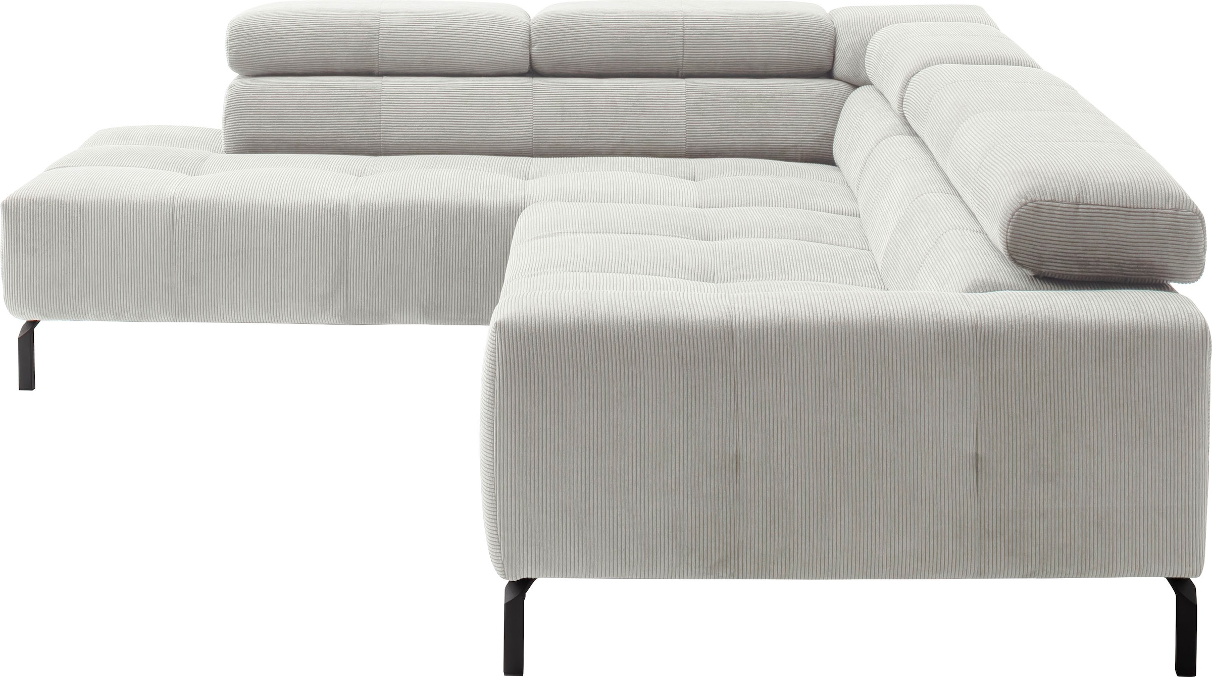 Home affaire Ecksofa »Claya, L-Form,  incl. Kopfteilverstellung, Breite 276 cm« wahlweise elektrischer Sitzvorzug