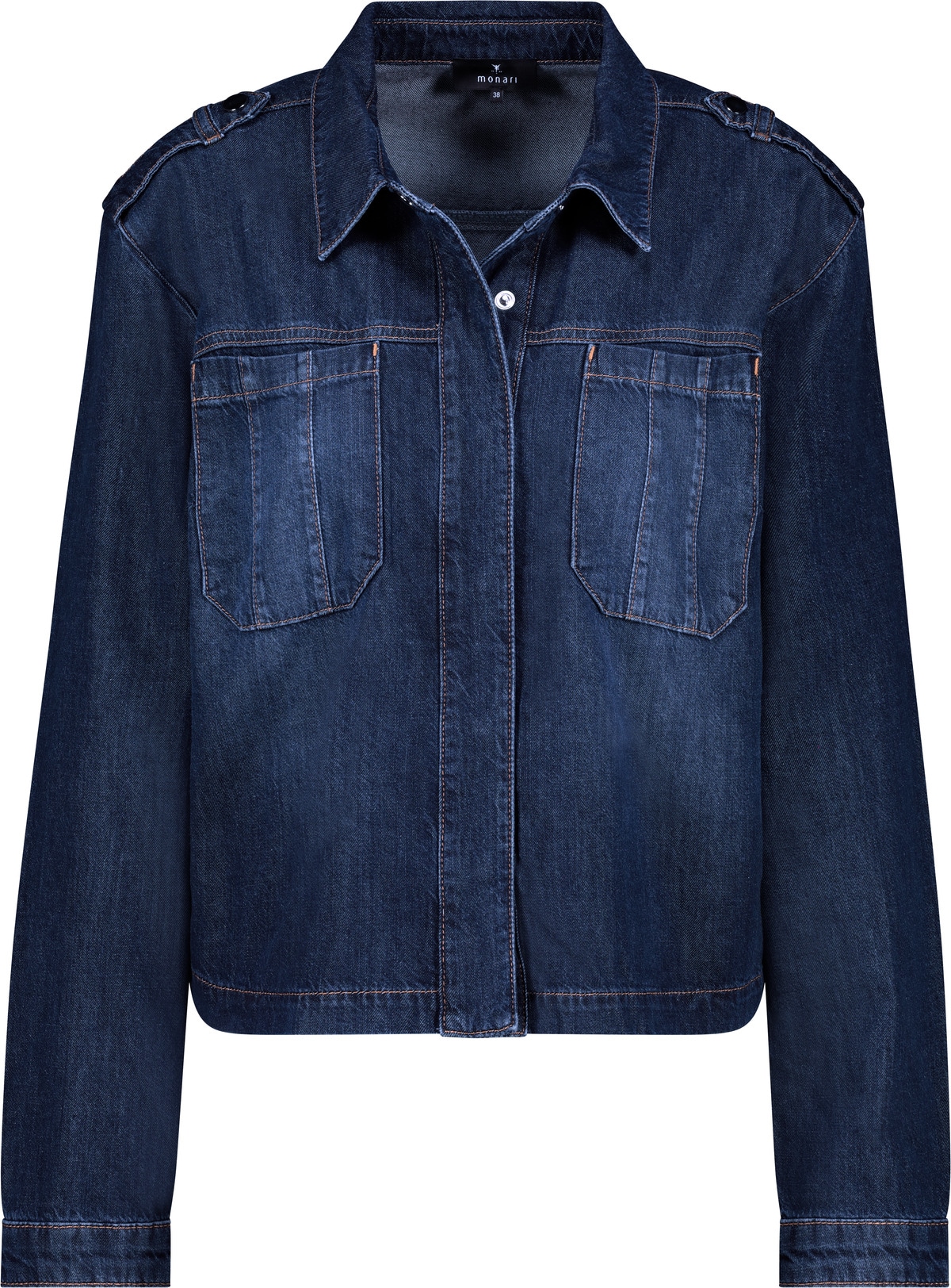 Monari Jeansblazer, mit aufgesetzten Taschen