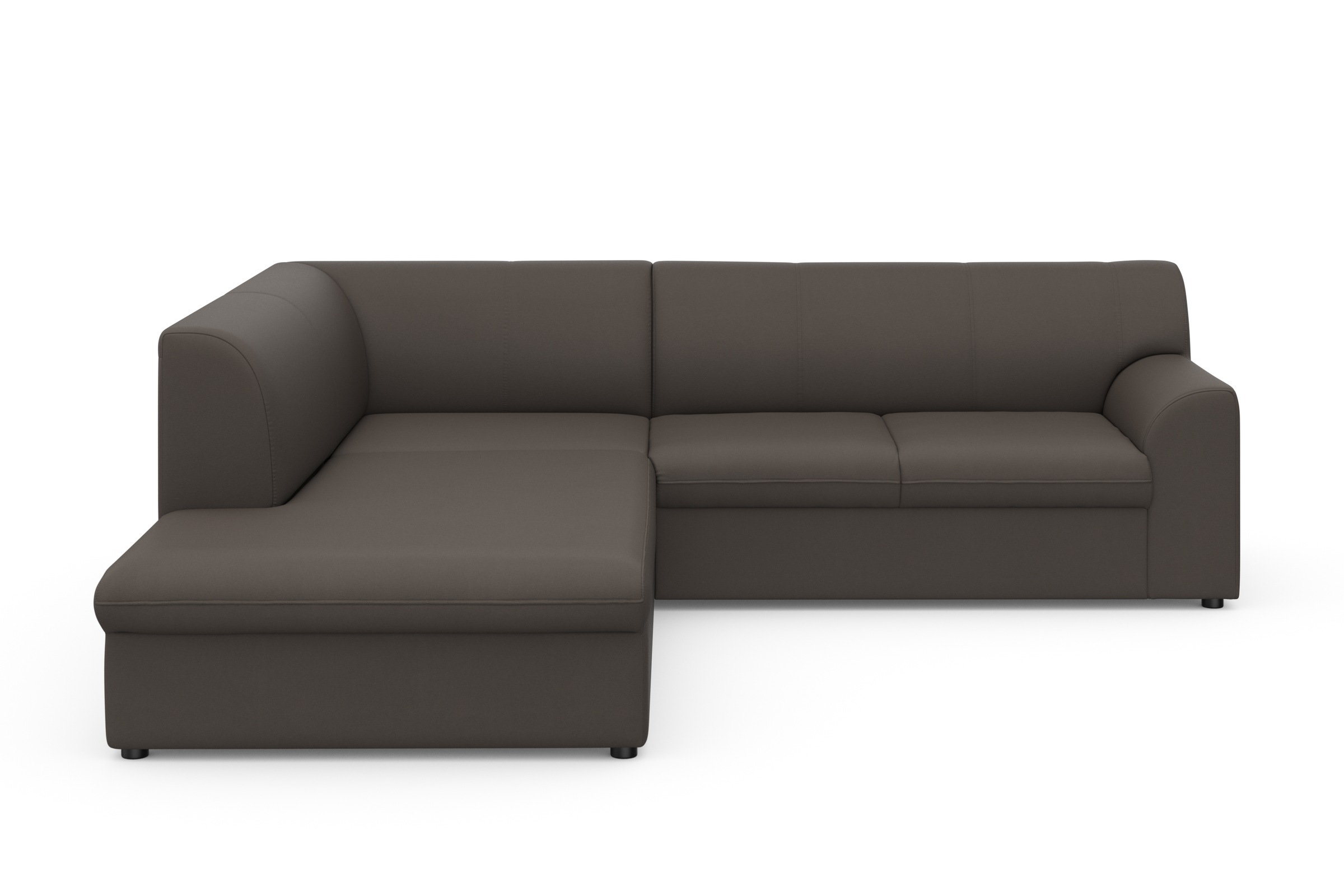 DOMO collection Ecksofa »Topper zeitlos elegant, kompakte Stellmaße, OTTOs Choice, L-Form«, mit Ottomane, wahlweise mit Schlaffunktion
