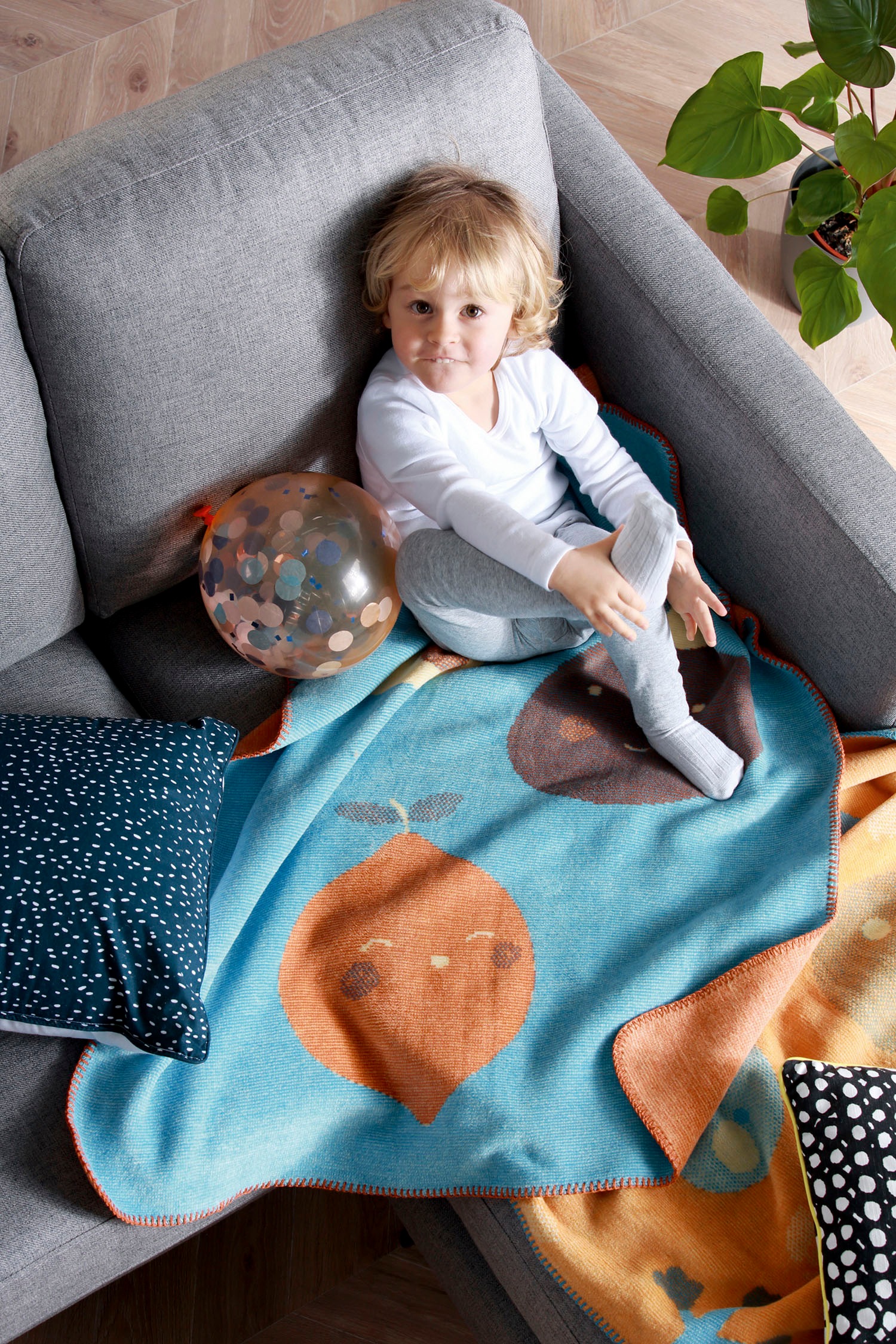 Biederlack Babydecke »Little Fruits«, mit lustigen Früchten, Kuscheldecke günstig online kaufen
