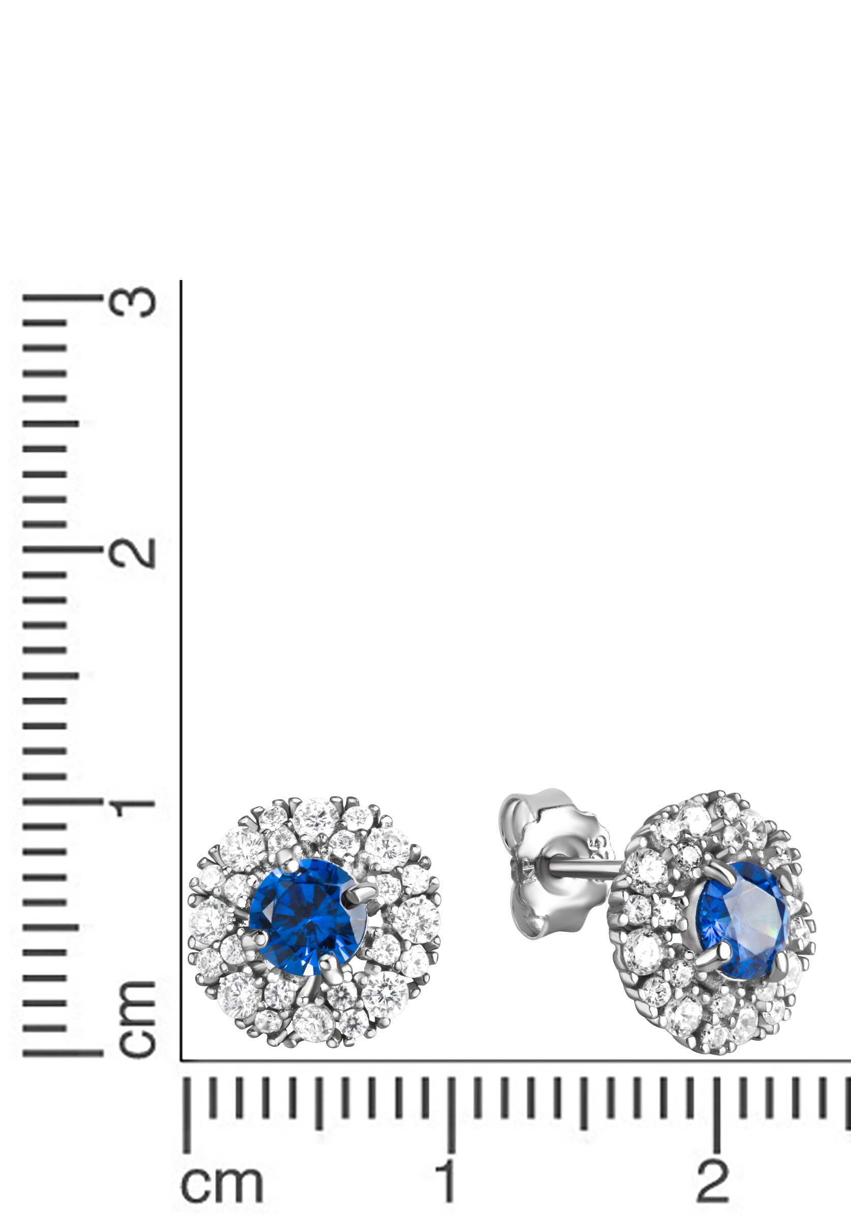 Firetti Paar Ohrstecker »Schmuck Geschenk Silber 925 Ohrschmuck Blume«, mit Zirkonia (synth.)