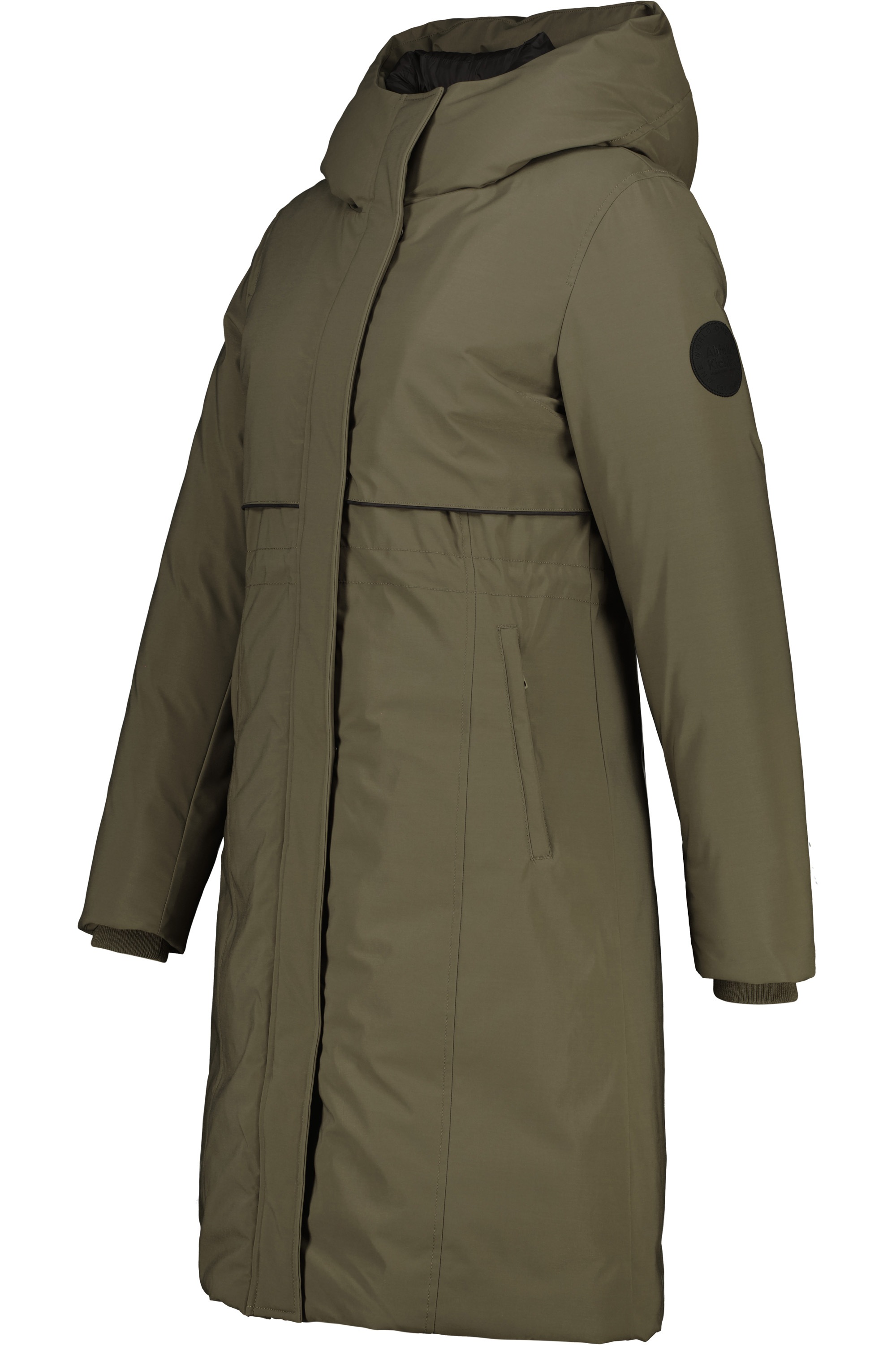 Alife & Kickin Steppjacke »Damen CarsynAK A«, mit Kapuze, Wintermantel mit regulierbarem Taillen- Kordelzug und Kapuze