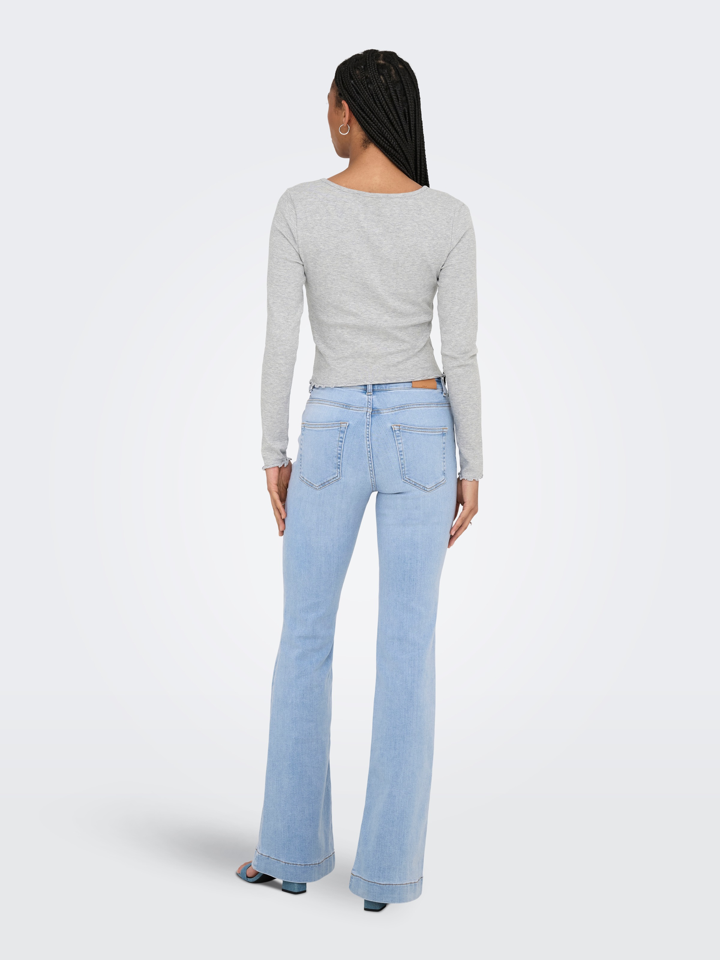 ONLY Langarmshirt »ONLBETTY L/S V-NECK TOP CC JRS«