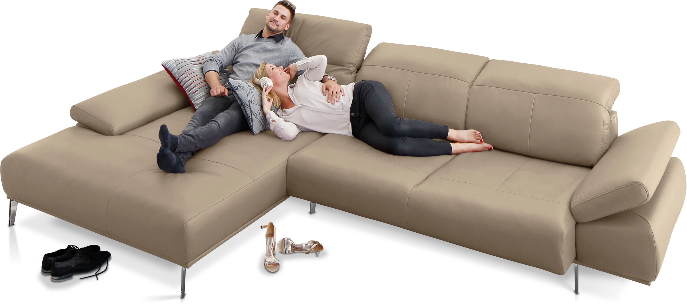 W.SCHILLIG Ecksofa "levi, Designsofa, elegant und zeitlos, bequem, L-Form", günstig online kaufen