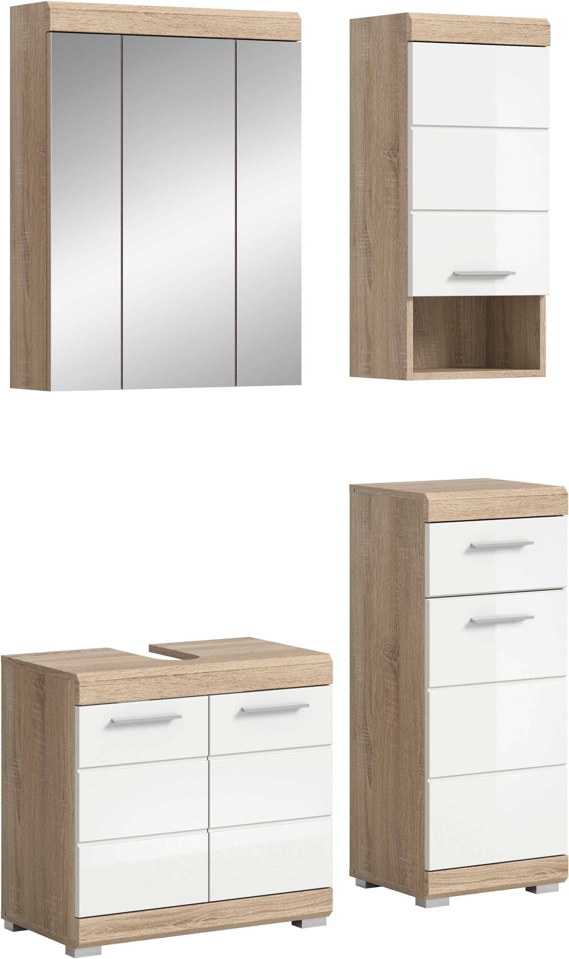 welltime Badmöbel-Set »SIENA, 4 teilig, bestehend aus:« Set, TOPSELLER!, 4 Stk. tlg.