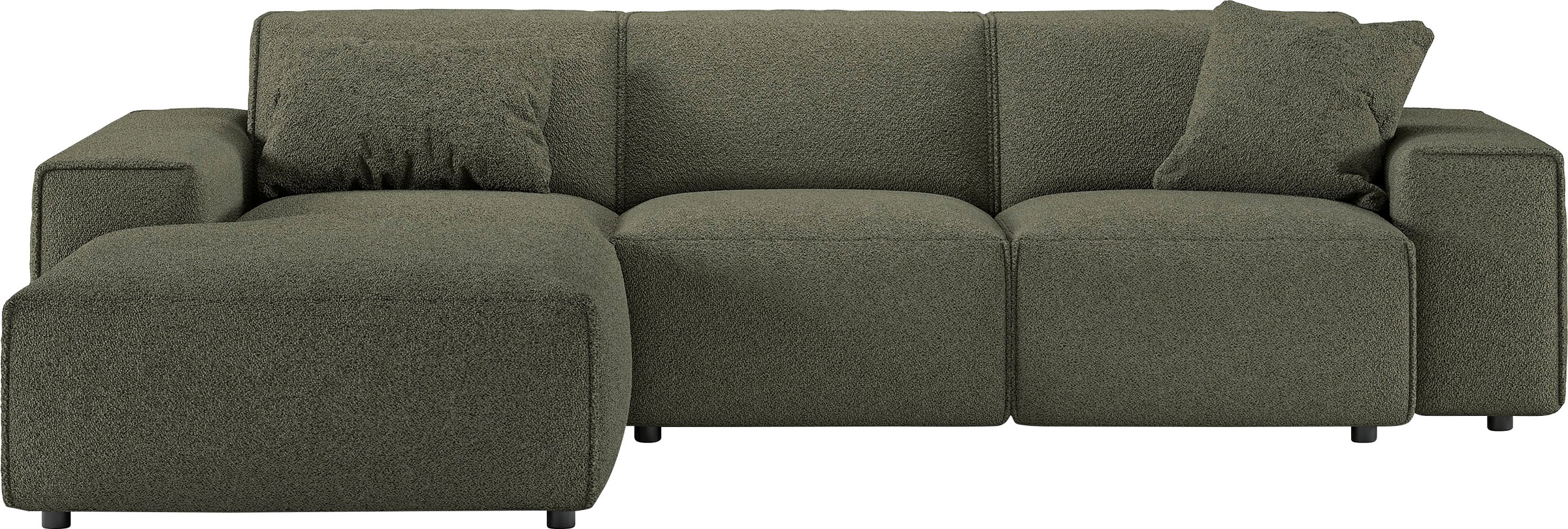 andas Ecksofa »Glimminge L-Form auch in Breitcord, Feincord + Easy care-Bezug,«, Breite 264, Zierkissen