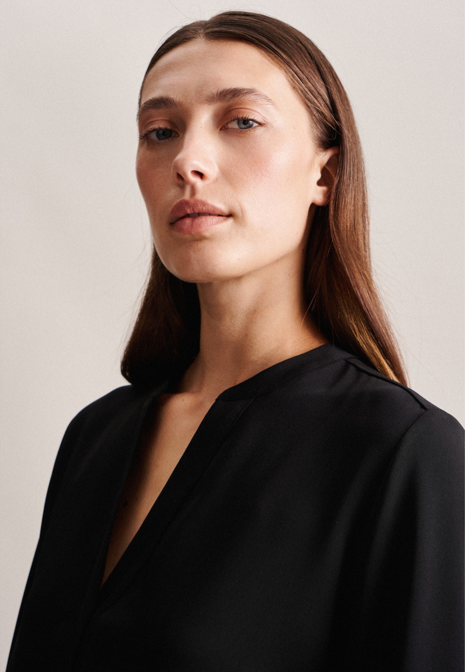 seidensticker Klassische Bluse »Schwarze Rose« Tunika Uni