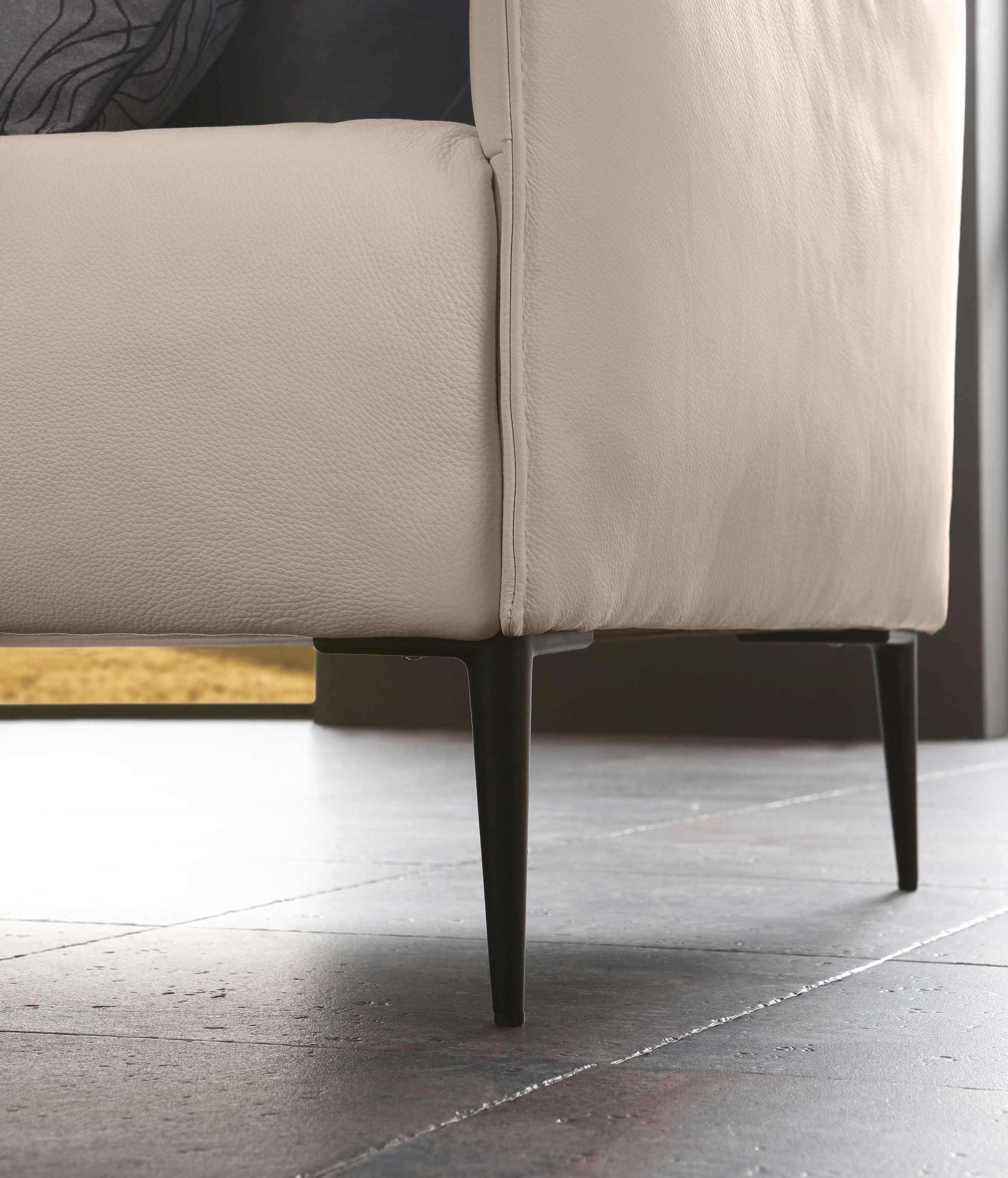 W.SCHILLIG 2-Sitzer »sally« mit Metallfüßen in Schwarz pulverbeschichtet, Breite 154 cm