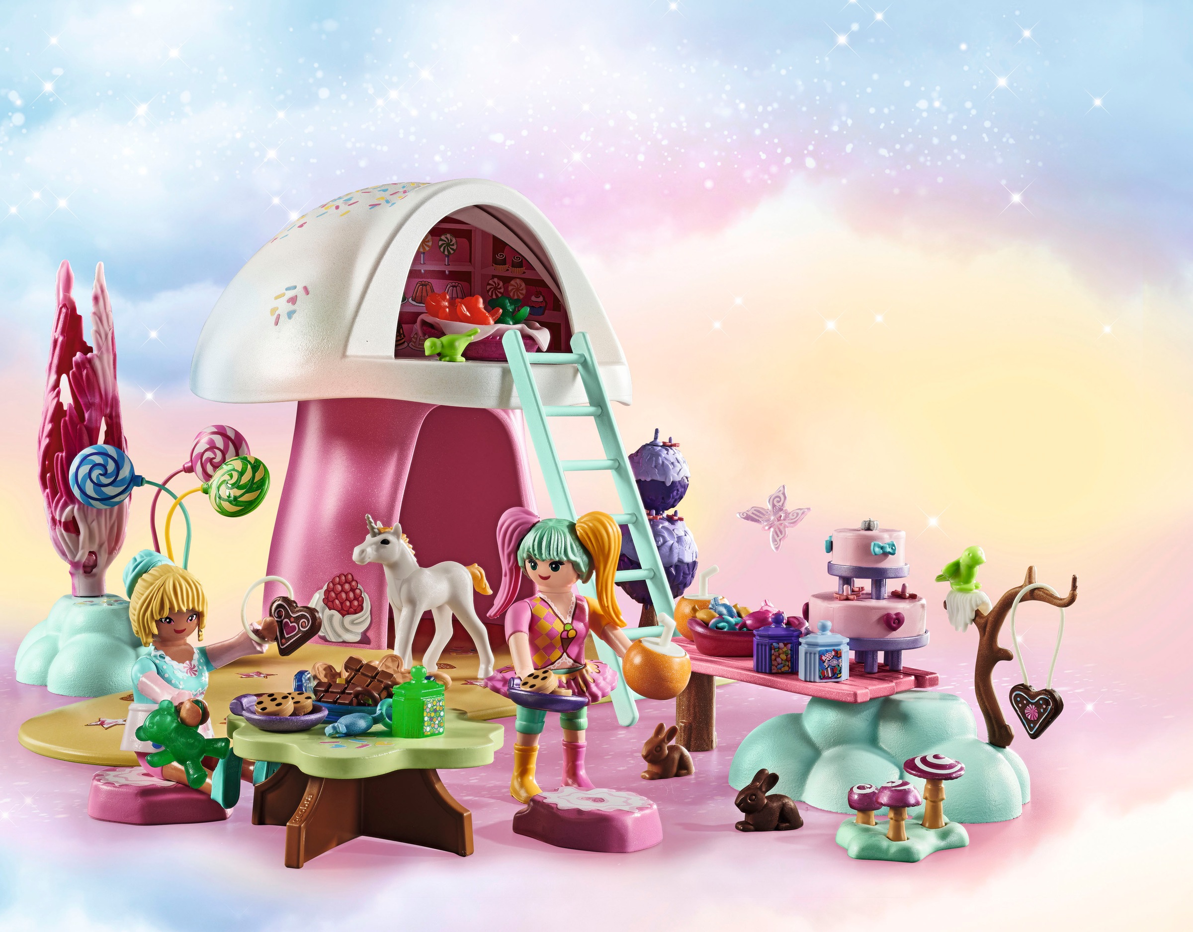 Playmobil® Konstruktions-Spielset »Zuckersüßes Paradies (71579), Princess Magic«, (129 St.), Made in Europe