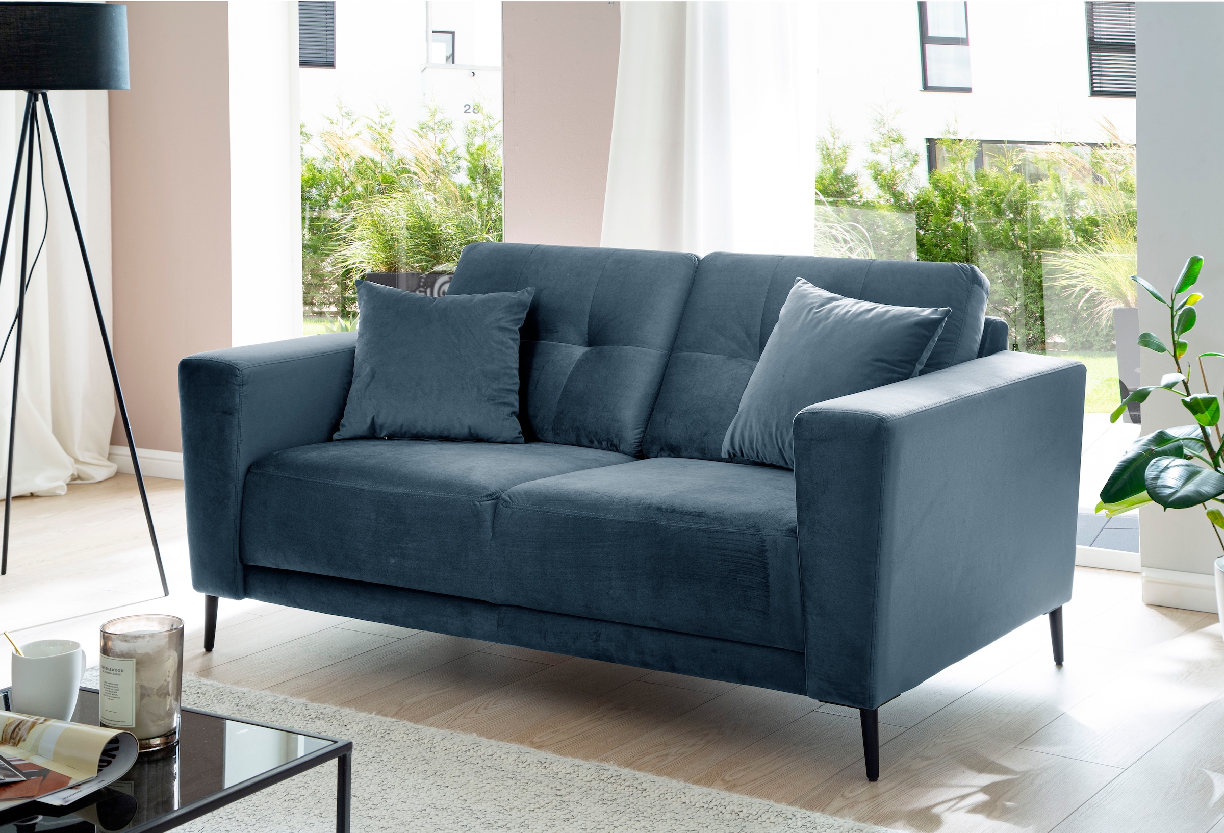 Trends by HG 2-Sitzer "Barcelona" mit Metallfuß, frei im Raum stellbar günstig online kaufen