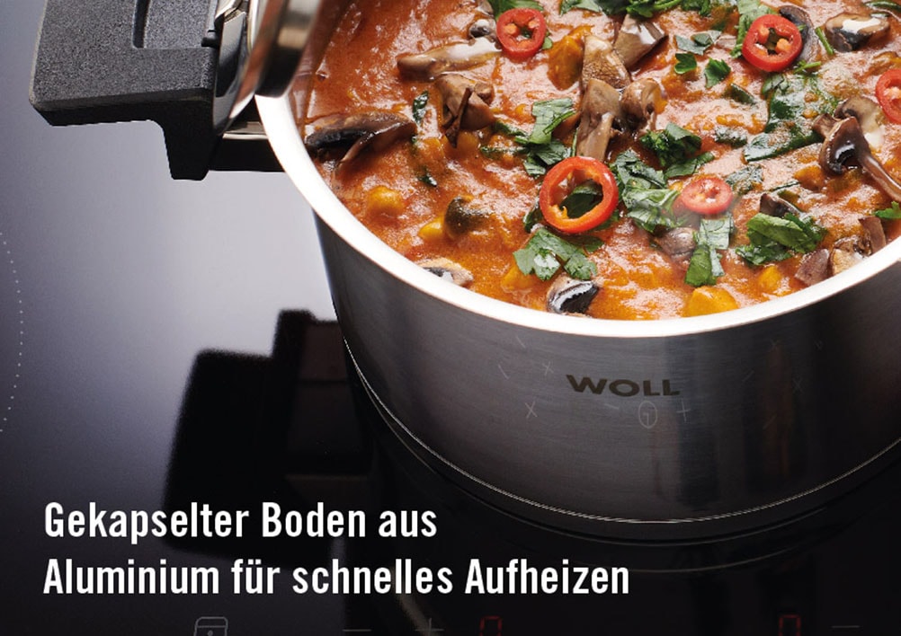 WOLL Topf-Set »Concept« Set, Kochtopf 20/24cm, Bratentopf 24cm, Stieltopf 18cm, Bratpfanne 20/28cm, 10 Stk. tlg. Edelstahl 18/10