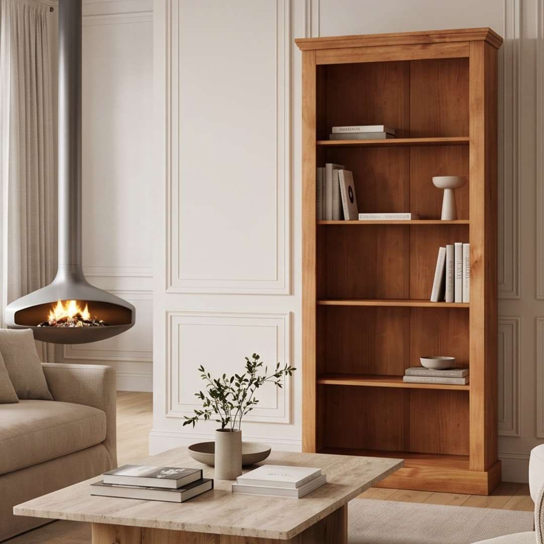 OTTO home Bücherregal »Selma, Standregal, Stauraumregal, aus massivem Kiefernholz. FSC®« mit 1 festen und 3 verstellbaren Einlegeböden, Breite 80cm, Höhe 180cm