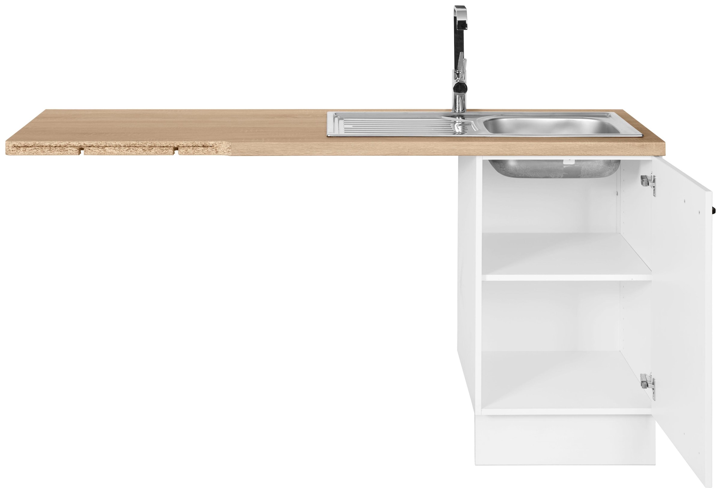 OPTIFIT Winkelküche »Elga« Premium-Küche mit Soft-Close-Funktion, Stellbreite 265 x 175 cm