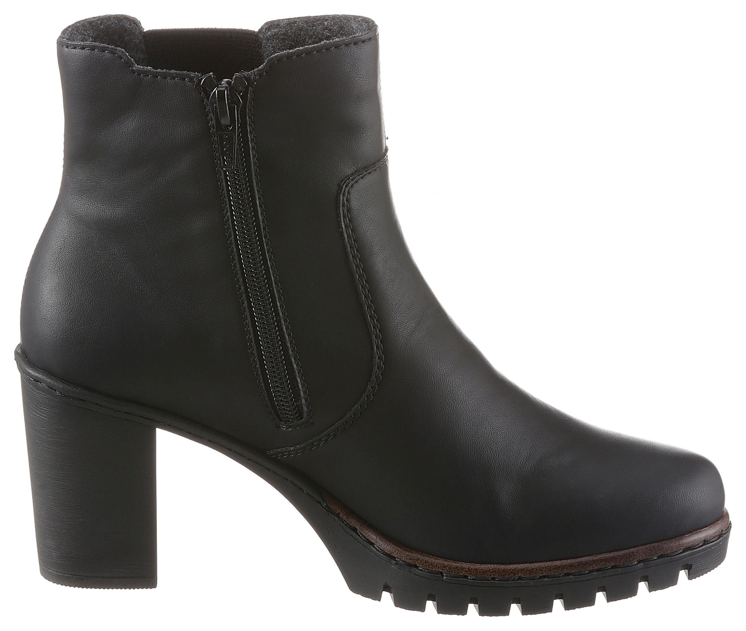 Rieker Stiefelette, Boots, Chelsea-Stiefelette, Blockabsatz, in elegantem Look