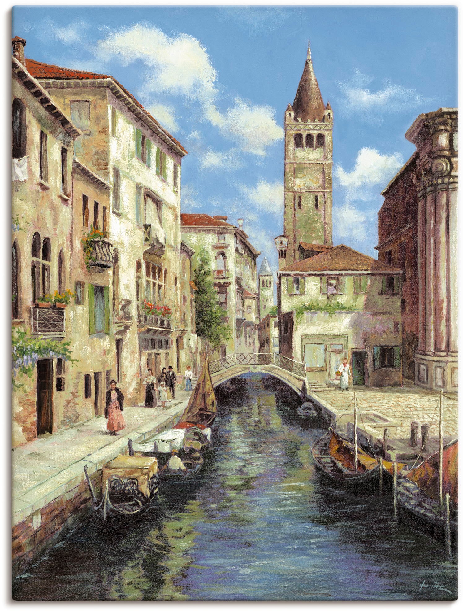 Artland Wandbild »Venedig«, Venedig, (1 St.), als Leinwandbild, Poster in verschied. Größen