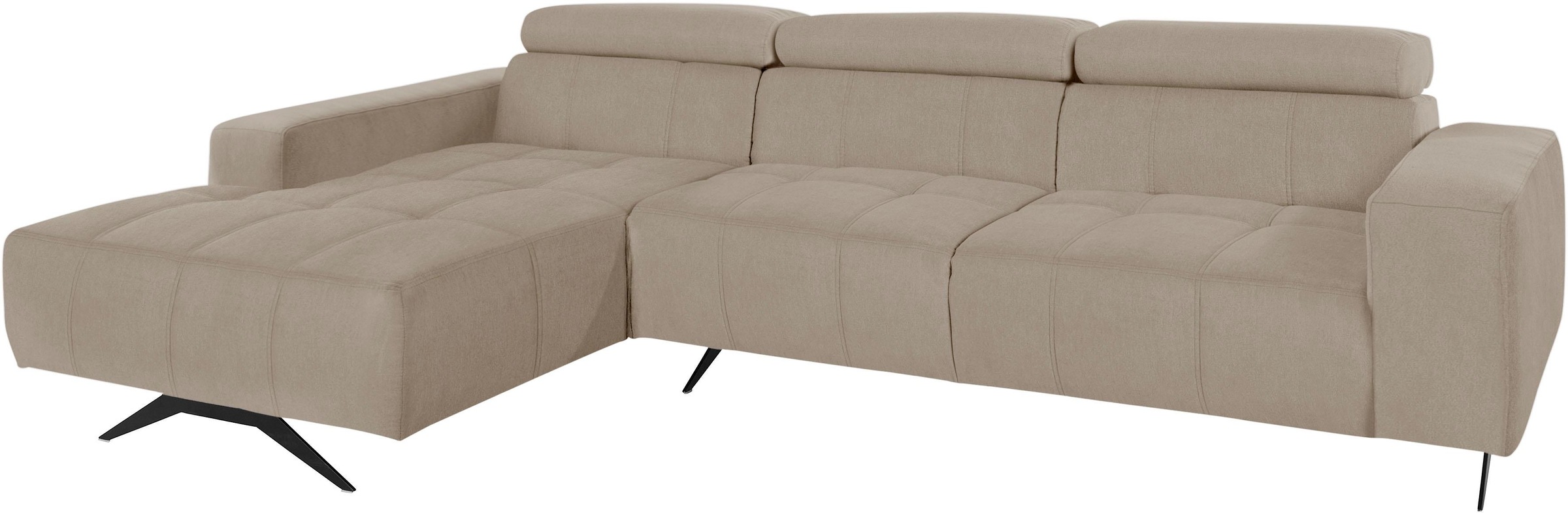 DOMO collection Ecksofa "Trento L-Form, mit Kufenfuß oder Einzelfuß", wahlw günstig online kaufen