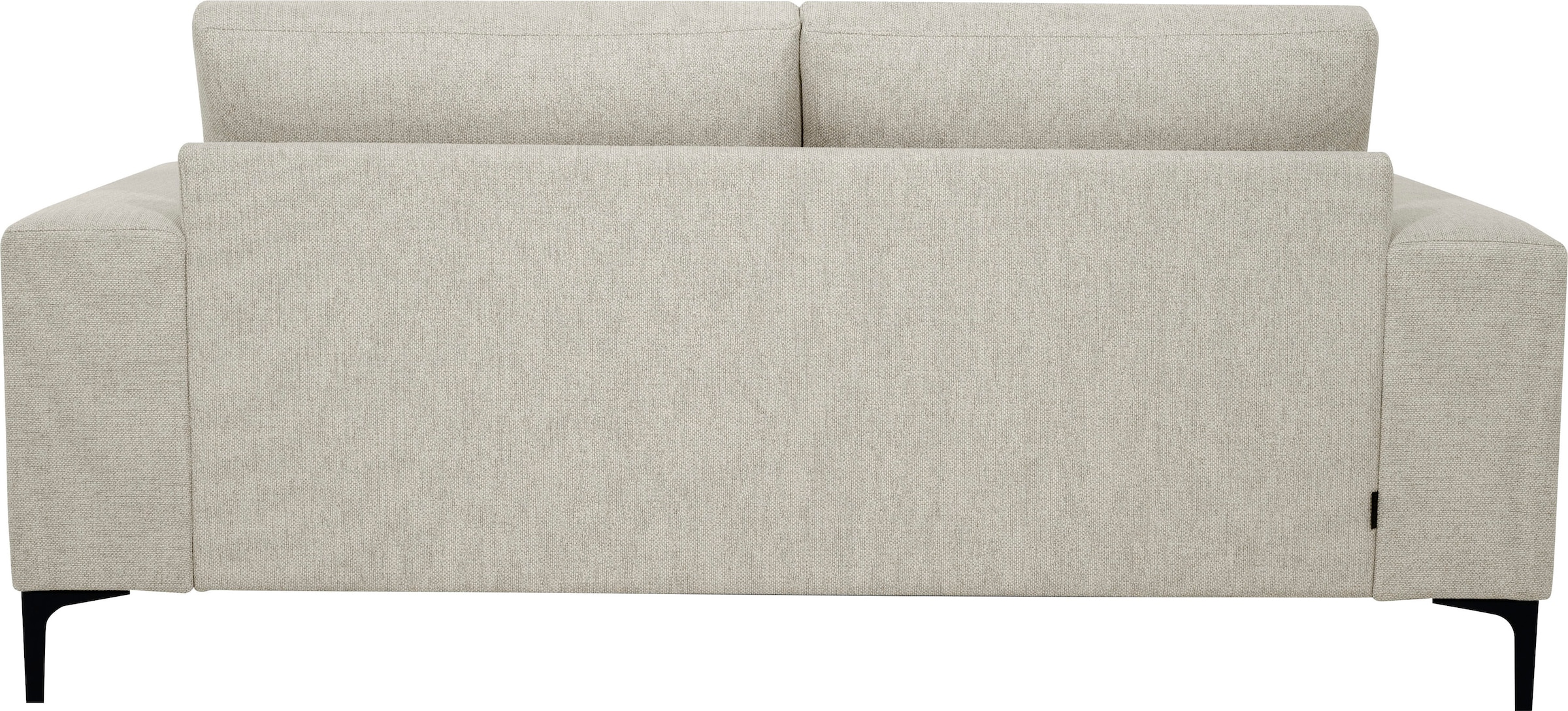 Places of Style 2-Sitzer »Xander«, Breite 164 cm, Webstoff, Soft-Touch Chenille, schwarze Metallfüßen