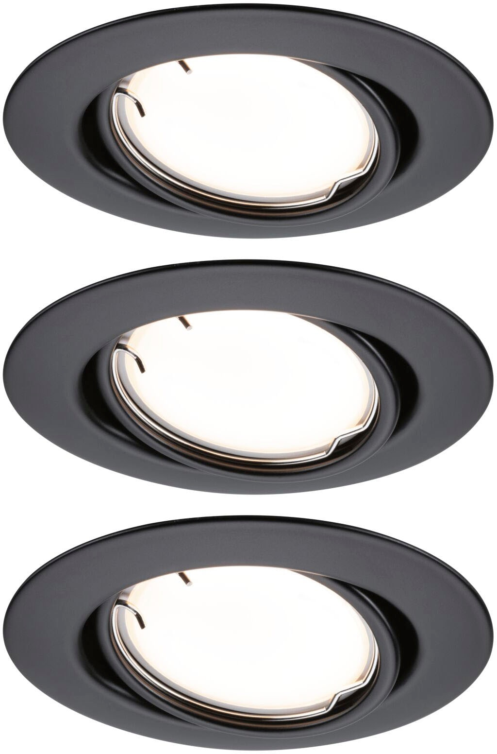 Paulmann LED Einbauleuchte »Base 3x430lm 230V«, 3 flammig, Zigbee Basisset