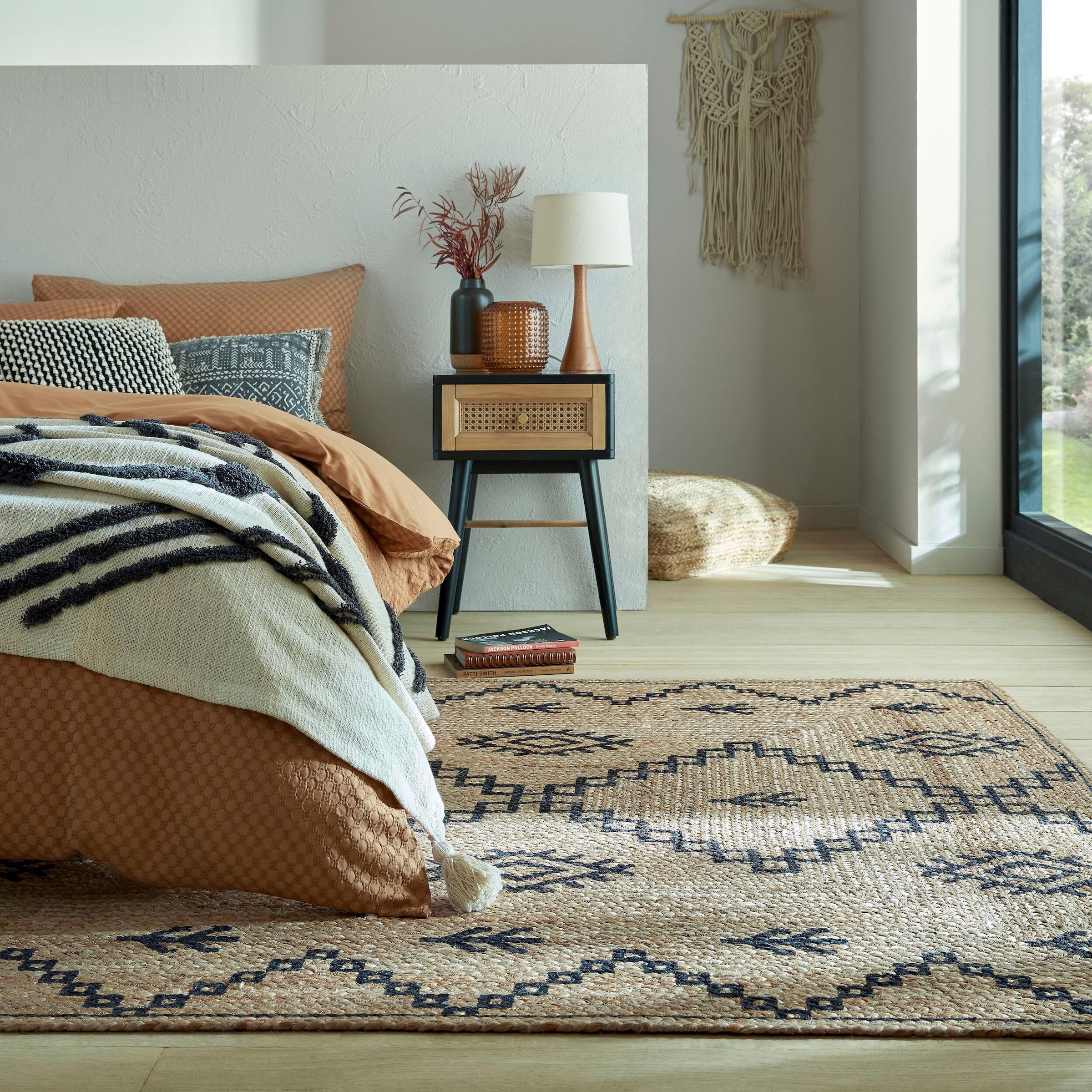 FLAIR RUGS Teppich »Rowen aus handgewebter Jute«, rechteckig, 5 mm Höhe, mi günstig online kaufen