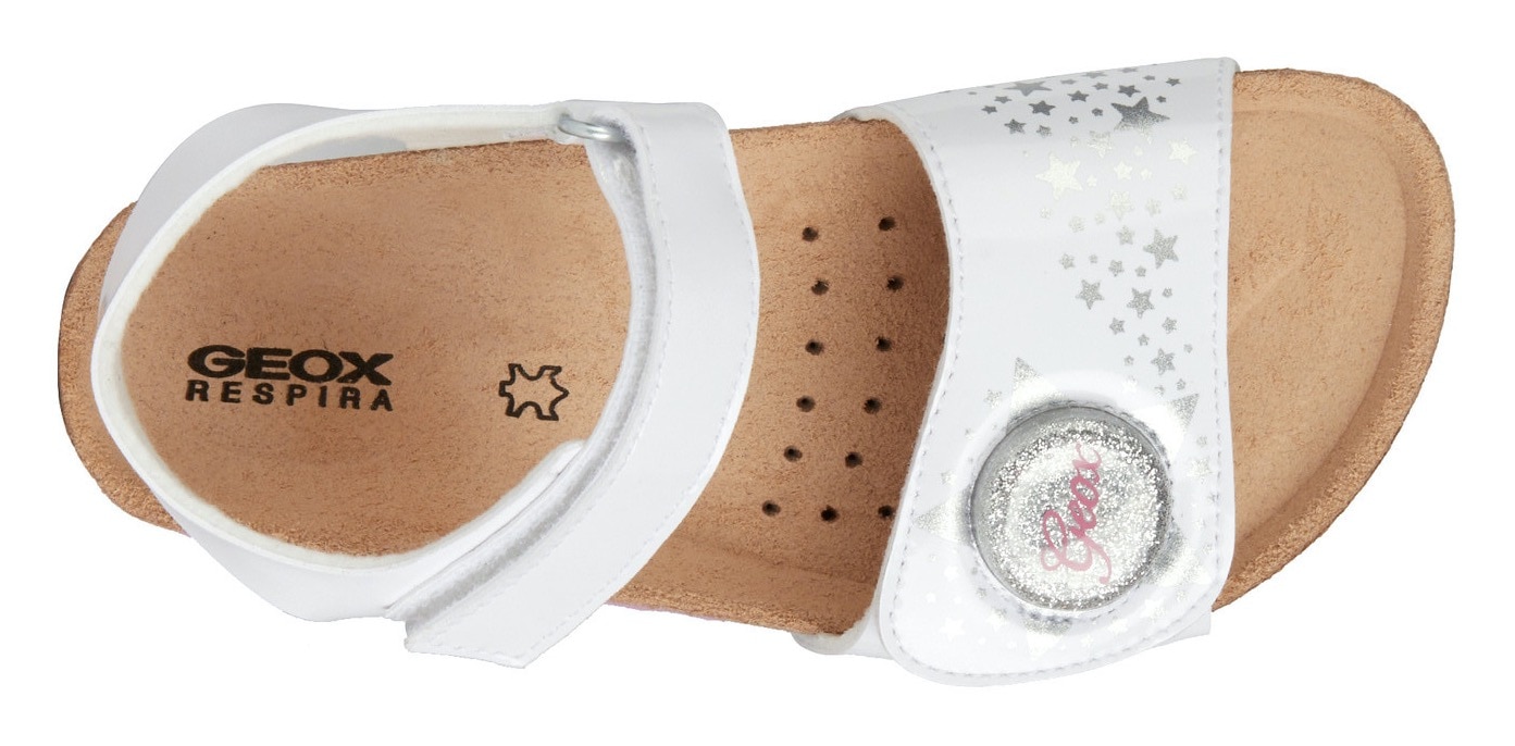 Geox Sandale »Blinkschuh J ADRIEL GIRL«, mit blinkender Glitzer-Bubble