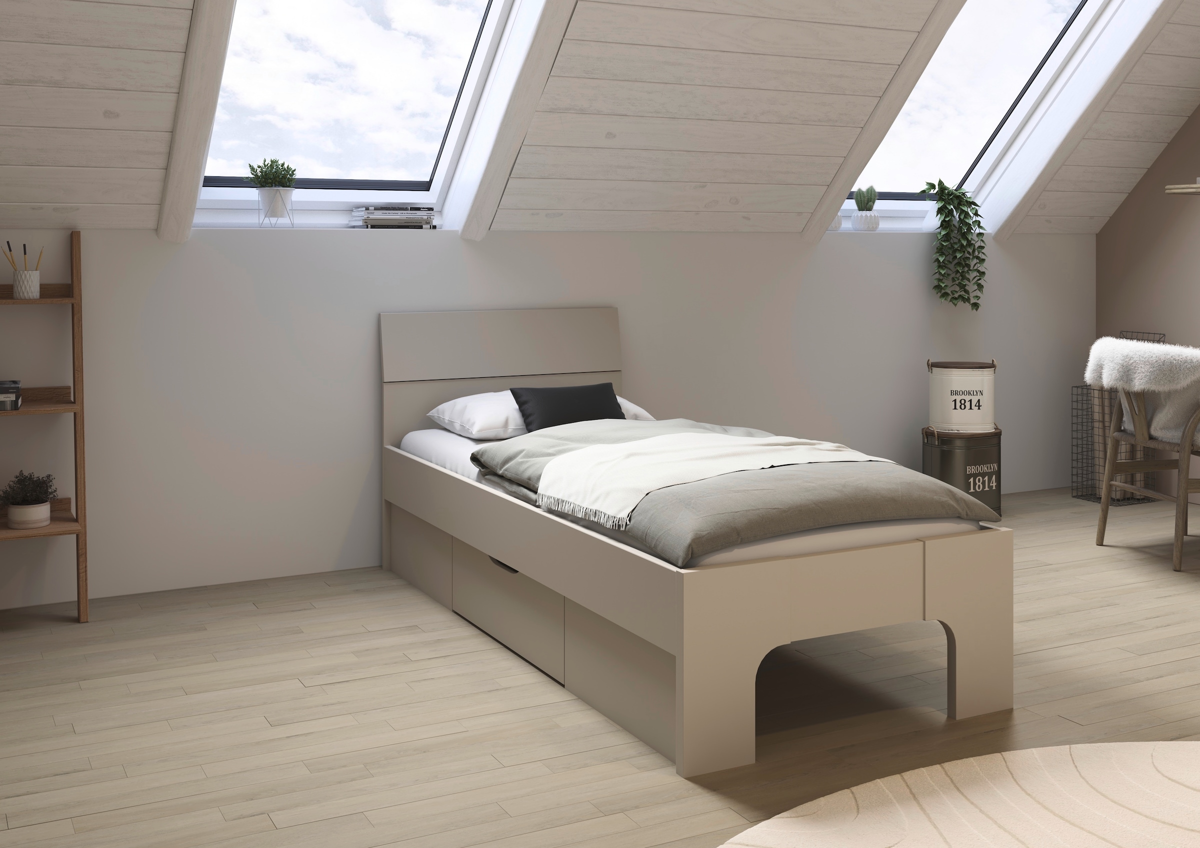 rauch Bett »Marlene«, (Breite 90x200 cm oder 140x200 cm), in 2 Breiten mit geräumigem Schubkasten MADE IN GERMANY