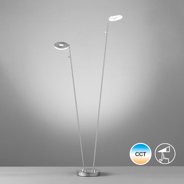 FISCHER & HONSEL LED Stehlampe »Dent«, 2 flammig, Leuchtmittel LED-Modul | LED fest integriert