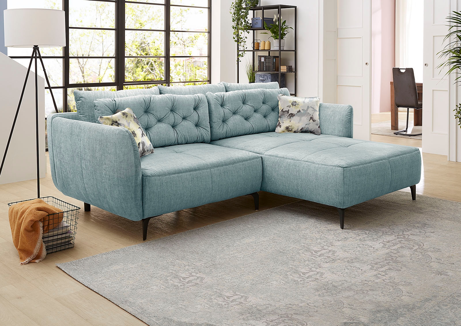 Jockenhöfer Gruppe Ecksofa »Salo L-Form« im Retrolook mit Wellenfederung un günstig online kaufen