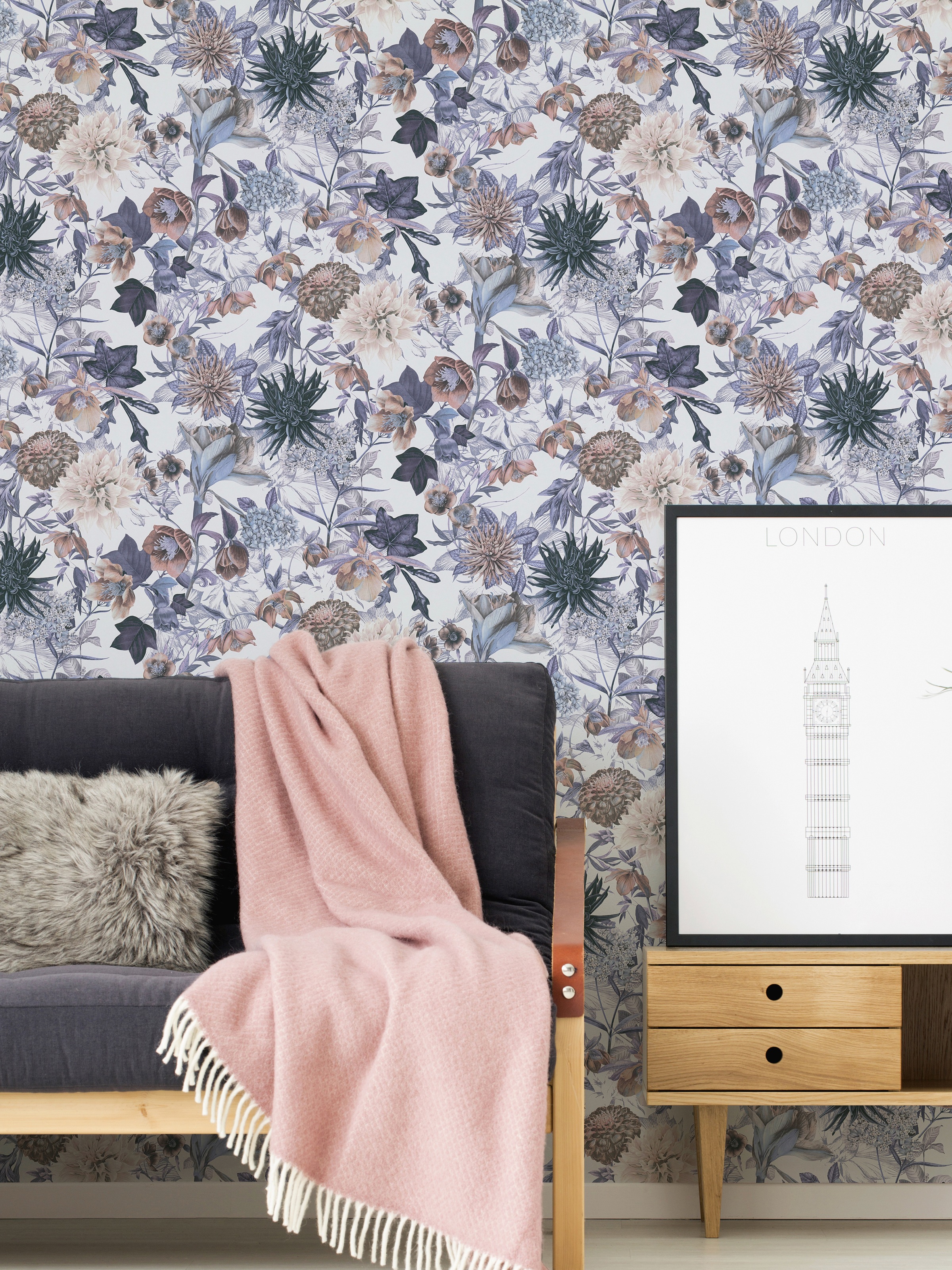 A.S. Création Vliestapete »Dream Flowery«, floral-botanisch-Wald, Florale Tapete Blumenoptik Tapeten Wohnzimmer Schlafzimmer Küche Optik