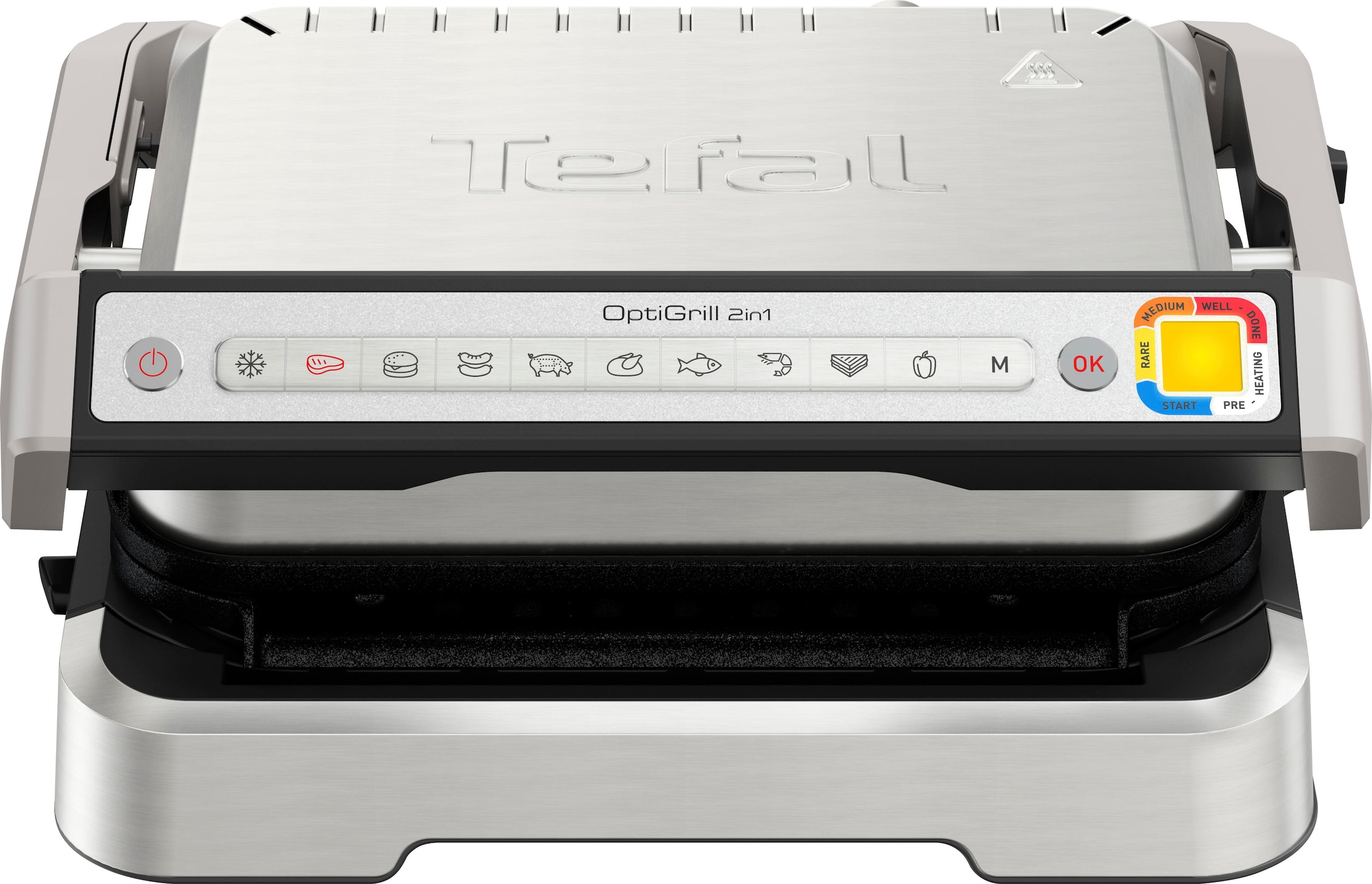 Tefal Kontaktgrill »GC773D OptiGrill 2-in-1 mit Grillzange«, 2100 W,  intelligenter Grill & BBQ, aufklappbar, 9 Auto-Programme online kaufen