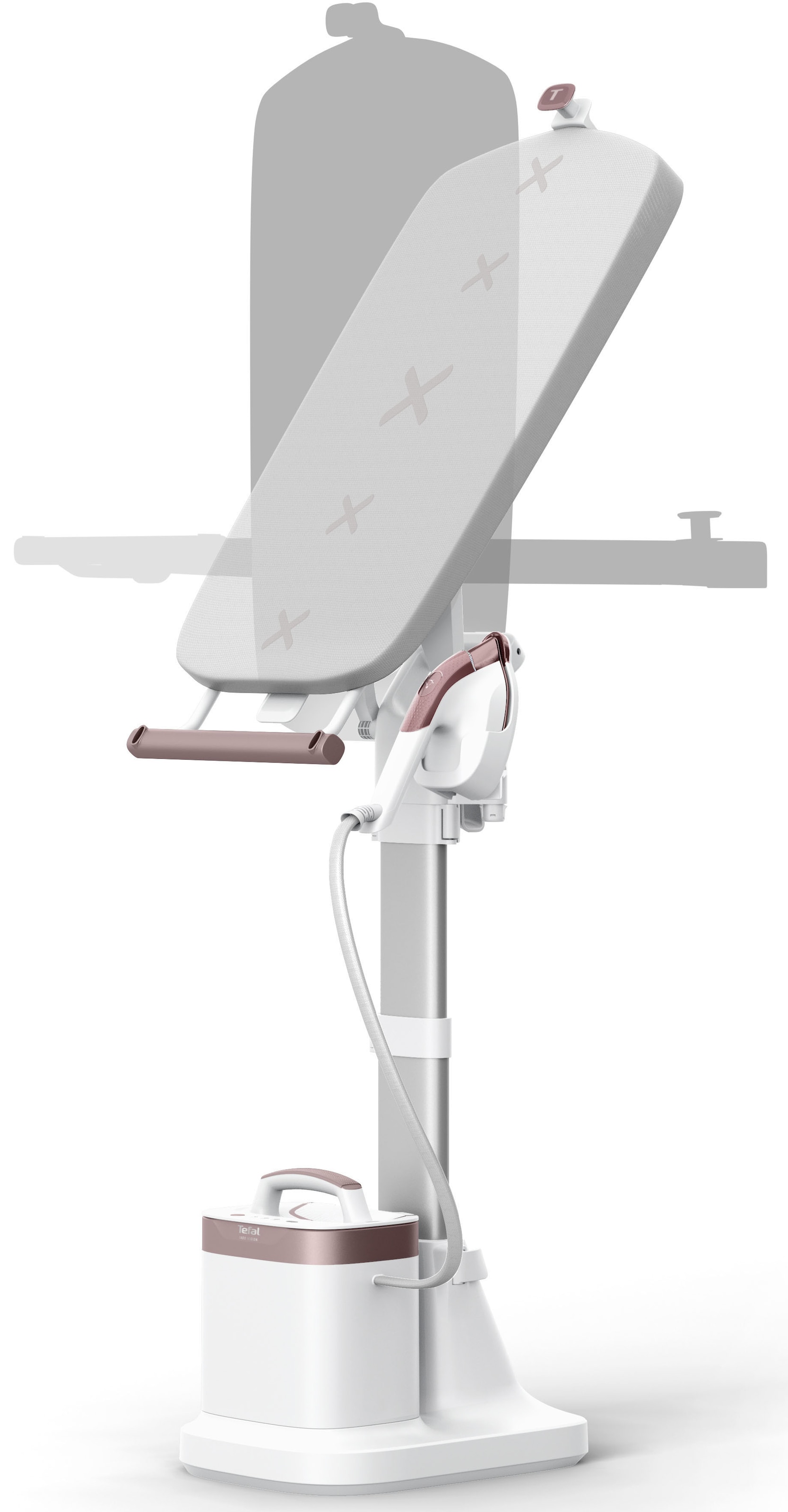 Tefal Dampfglätter »Ixeo Vision, All-in-One Dampfbügellösung, Multipositionsbrett« 2200 W integrierte LED-Technologie, abnehmbare Basis, platzsparend, QT1811