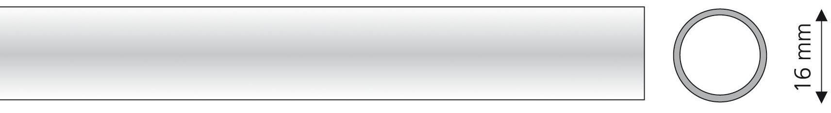 Liedeco Gardinenstange, 1 läufig-läufig, Fixmaß