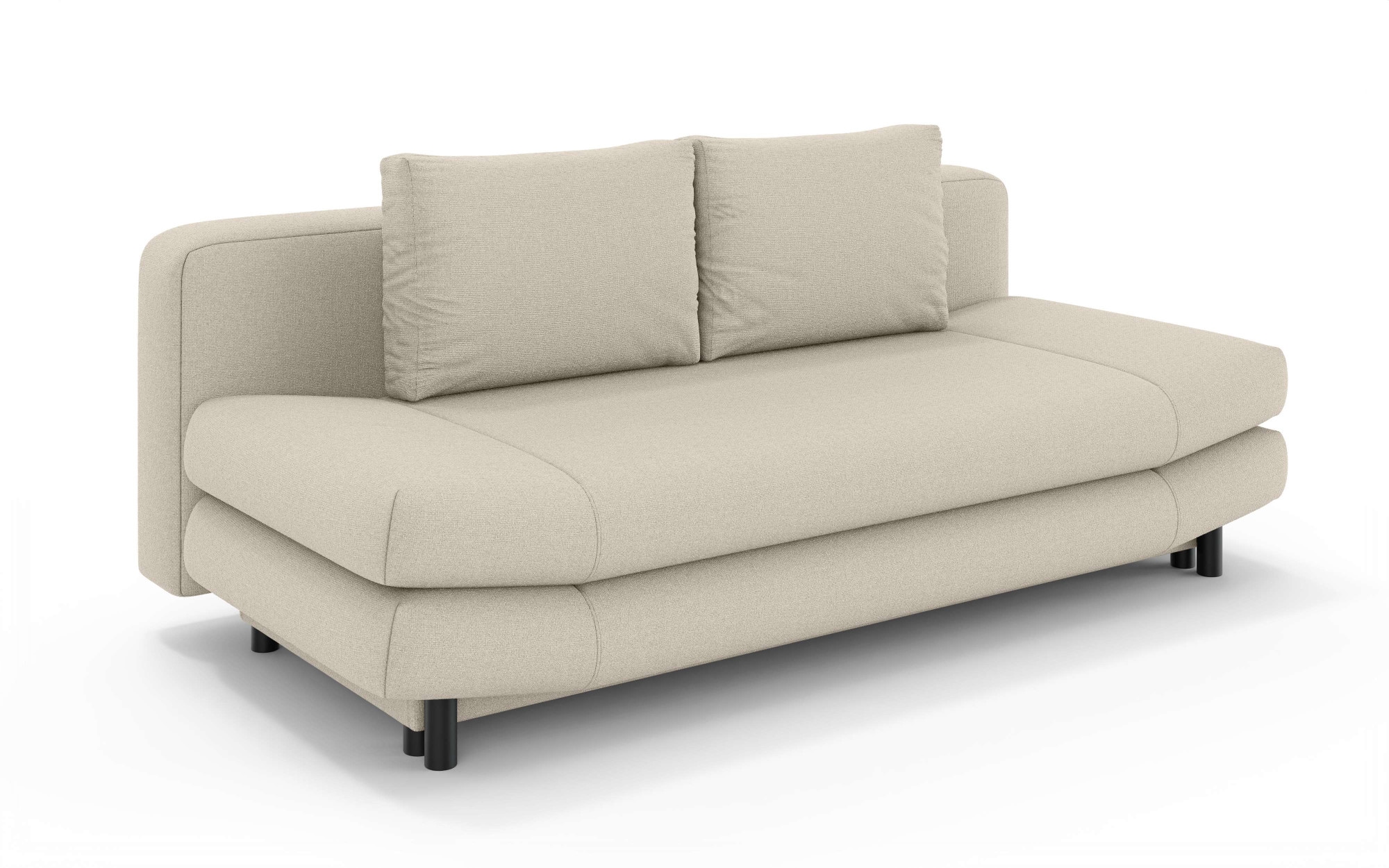 Home affaire 3-Sitzer »LENNARA Schlafsofa mit Bettkasten, Maße B/T/H: 209/96/86 cm«, Sofa mit Wellenunterfederung, hoher Sitzkomfort