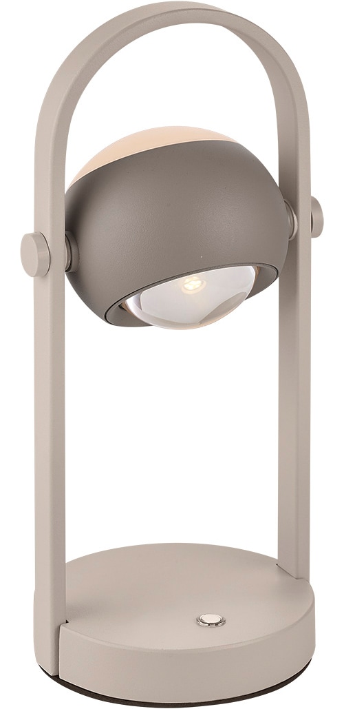 Musterring LED Tischleuchte »CANNON, Akku LED Tischlampe Touchdimmer 4W 400 Lumen 2300-4000K CCT« LED-Board 1 Stk. Farbwechsler | warmweiß - kaltweiß kabellose Akku Tischleuchte mit Lade-Base, schwenkbar dimmbar Memory