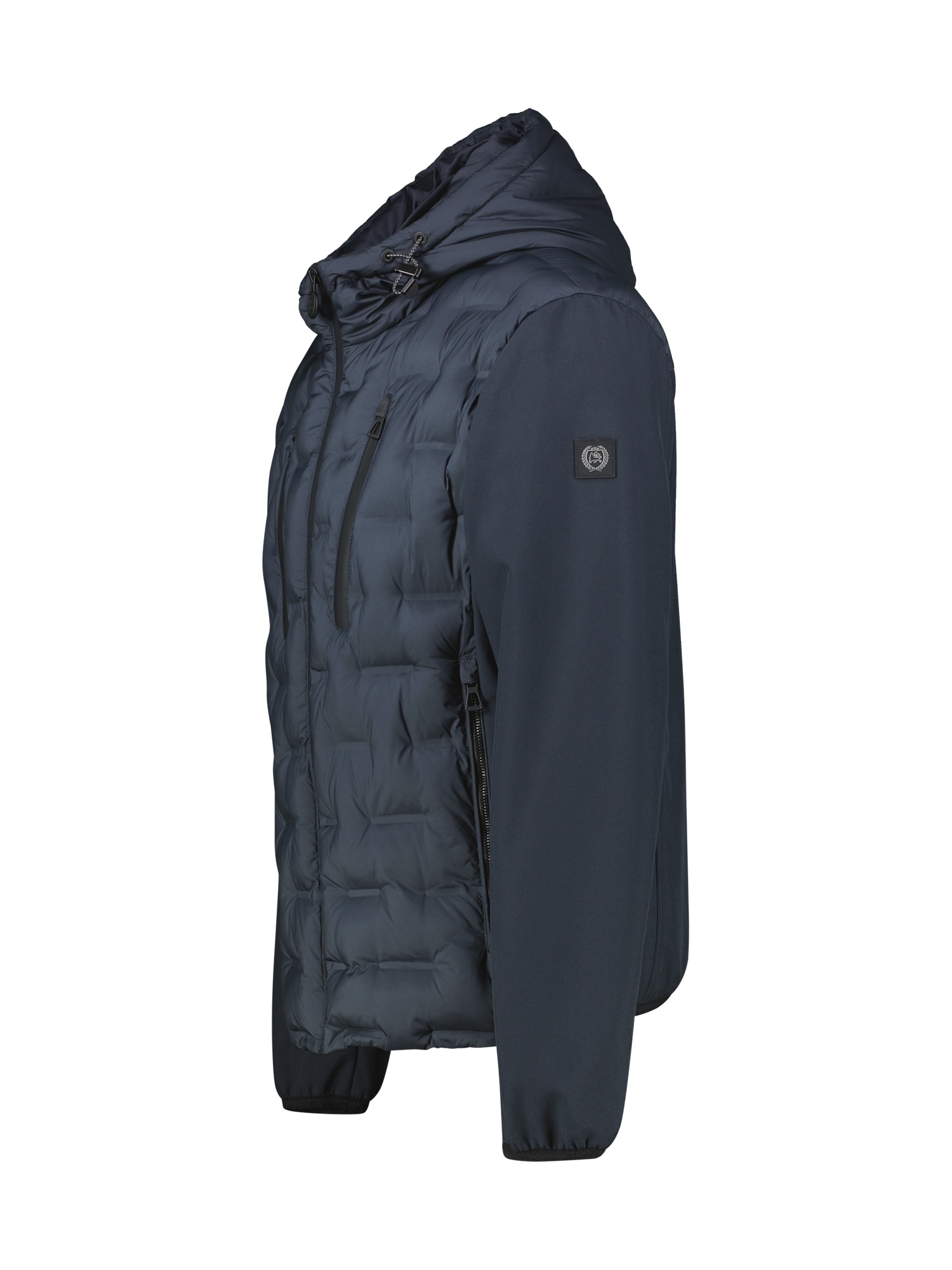 LERROS Steppjacke »LERROS Hybrid-Jacke in Grossen Grössen«, mit Kapuze, Atmungsaktiv, wasser- und windabweisend
