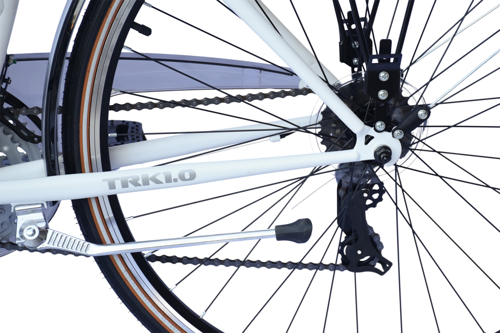 WYNN Trekkingrad »Trekkingrad 28 Zoll Shimano Tourney 21 Gang TRK1.0 Federgabel Weiß« 21 Gang Shimano Tourney Schaltwerk