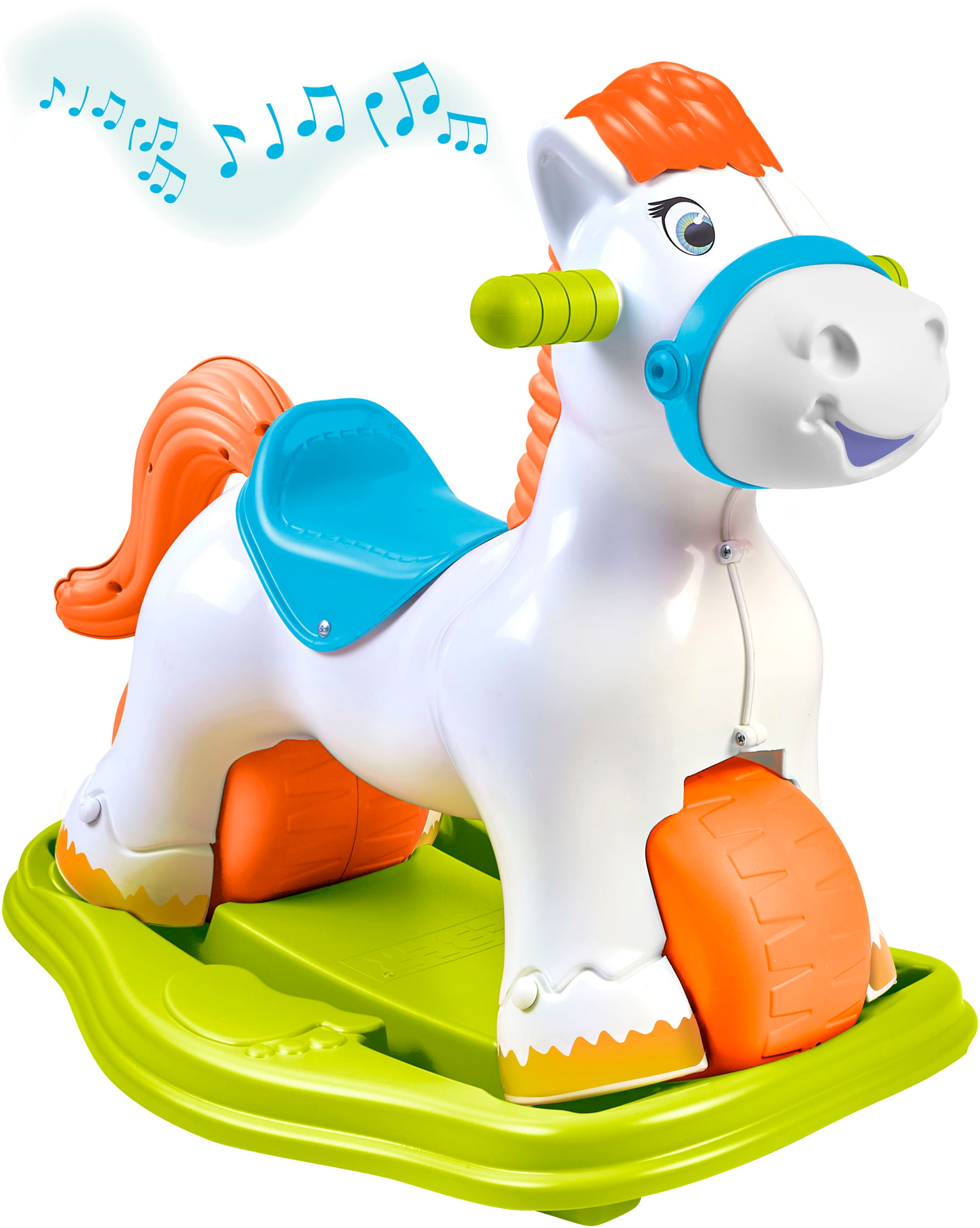 FEBER Schaukelpferd »Ponyferber 2in1« mit Licht- und Soundeffekt; Made in Europe bunt