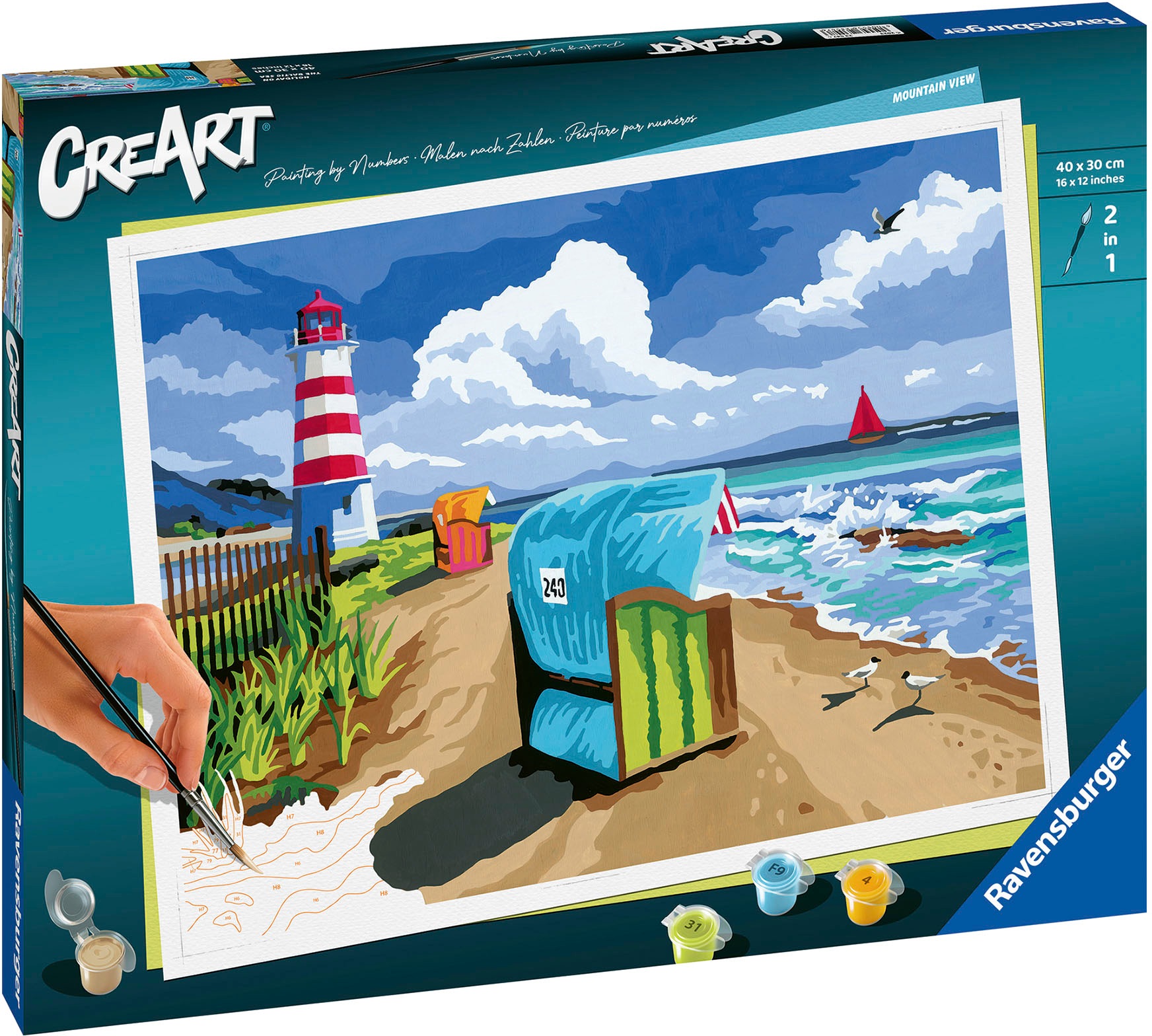 Ravensburger Malen nach Zahlen »CreArt, Holiday on the Baltic Sea«, Made in Europe