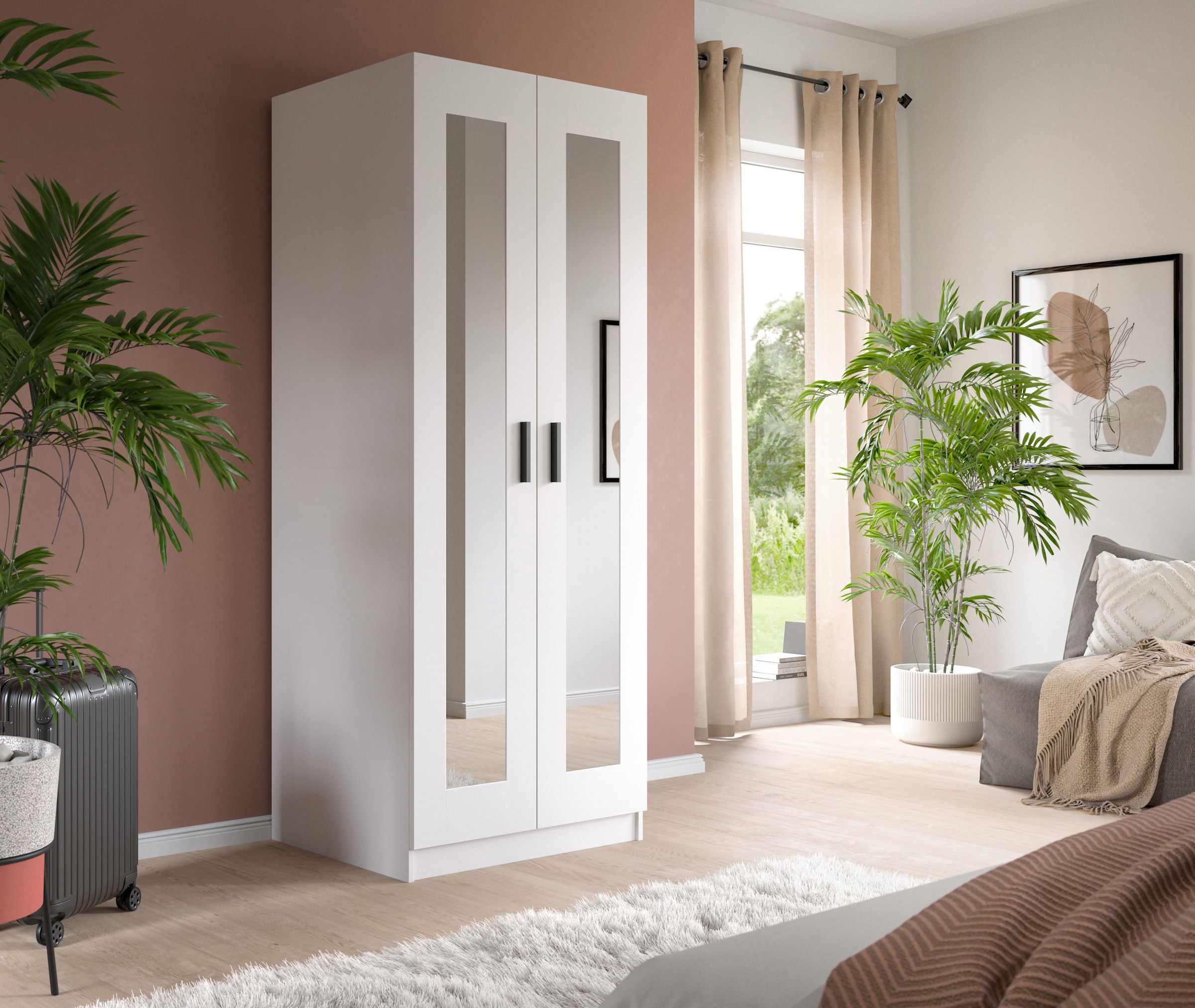 Home affaire Kleiderschrank »Farmsen, TOPSELLER!, Schlafzimmerschrank, Garderobe, Schrank« in verschiedenen Größen und Ausführungen erhältlich,  Kleiderschrank, Schlafzimmer, Garderobenschrank, Flur