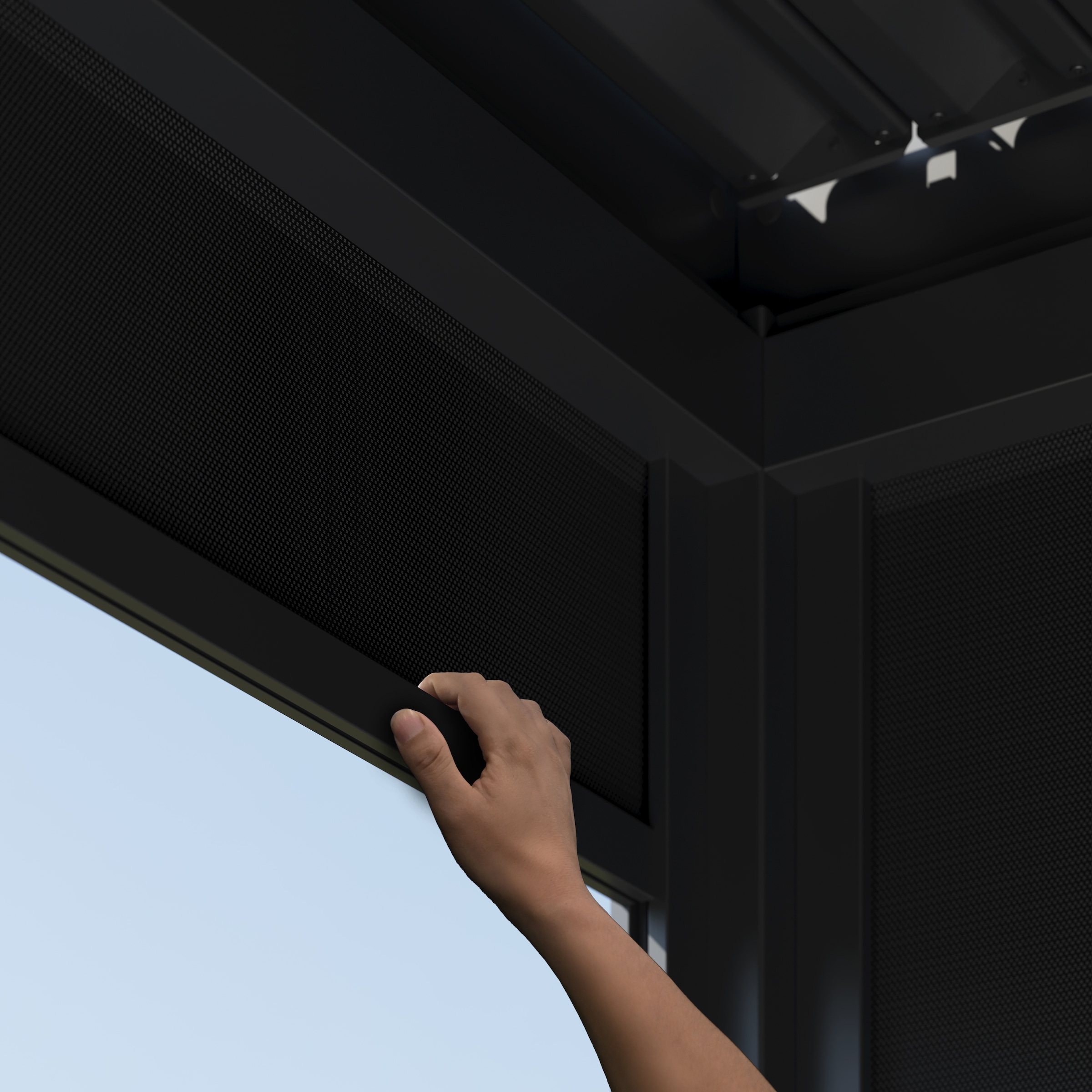 Paragon Pavillonseitenteil »für Pergola Grand Tuscan 12 Grau«