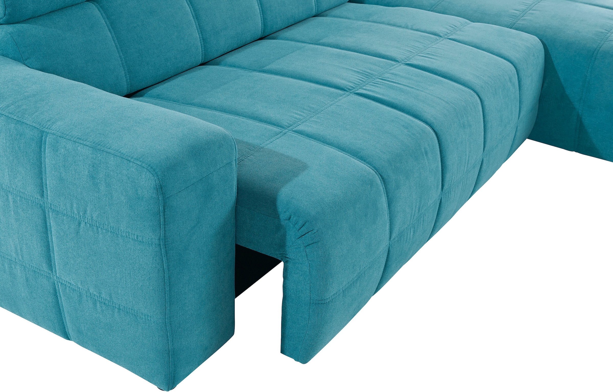 DOMO collection Ecksofa »Brandon große Ausführung B/T/H: 289/177/80 cm, auch in Leder und Cord«, mit Kopfteilverstellung, wahlweise Sitztiefenverstellung, L-Form