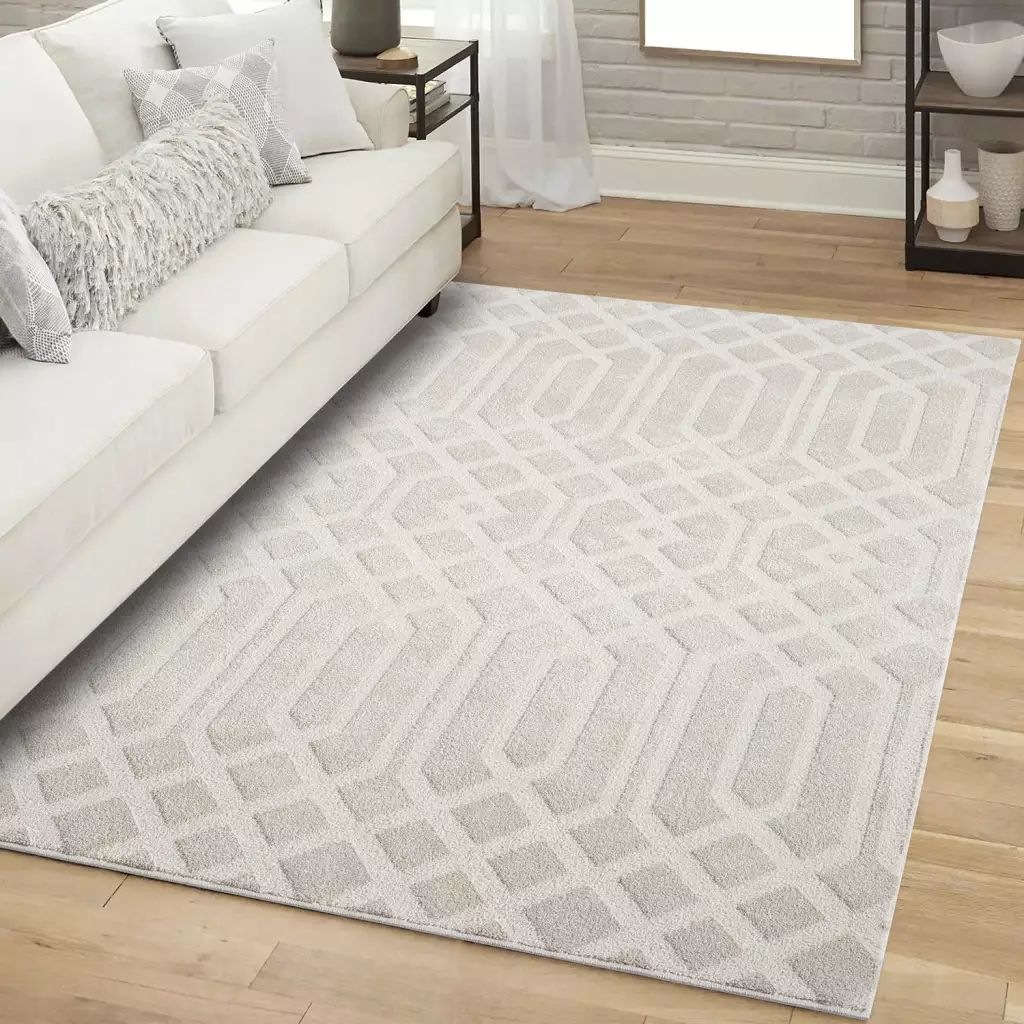 Carpet City Teppich »FLAIR138«, rechteckig, 11 mm Höhe, Kurzflor-Teppich, Skandi-Stil, Wohnzimmer