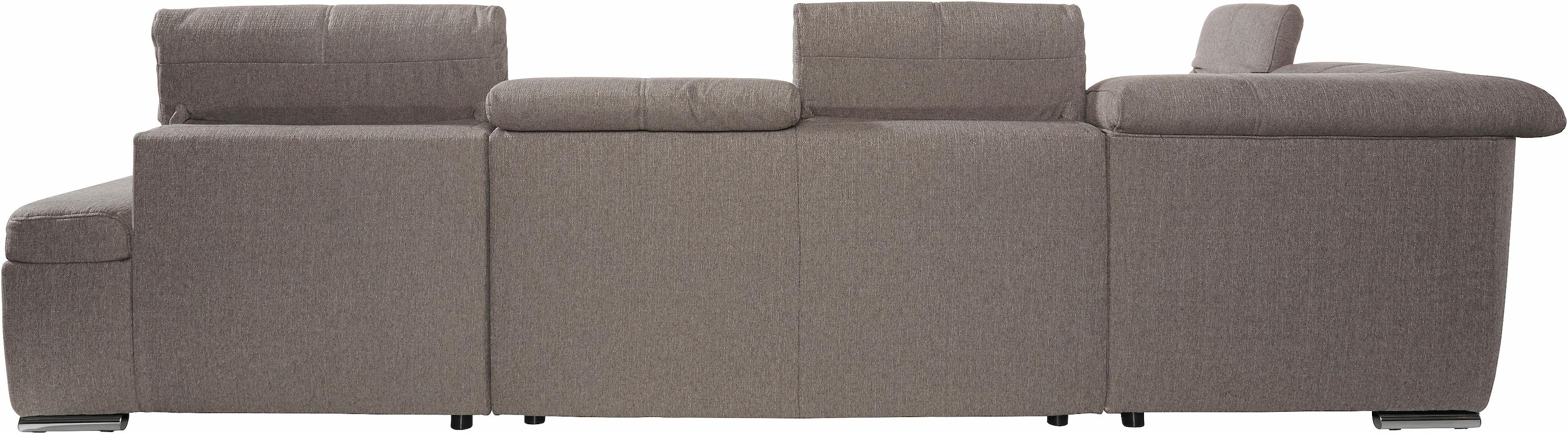 sit&more Wohnlandschaft »Mistral U-Form«, wahlweise mit Bettfunktion, inklusive Kopfteilverstellung
