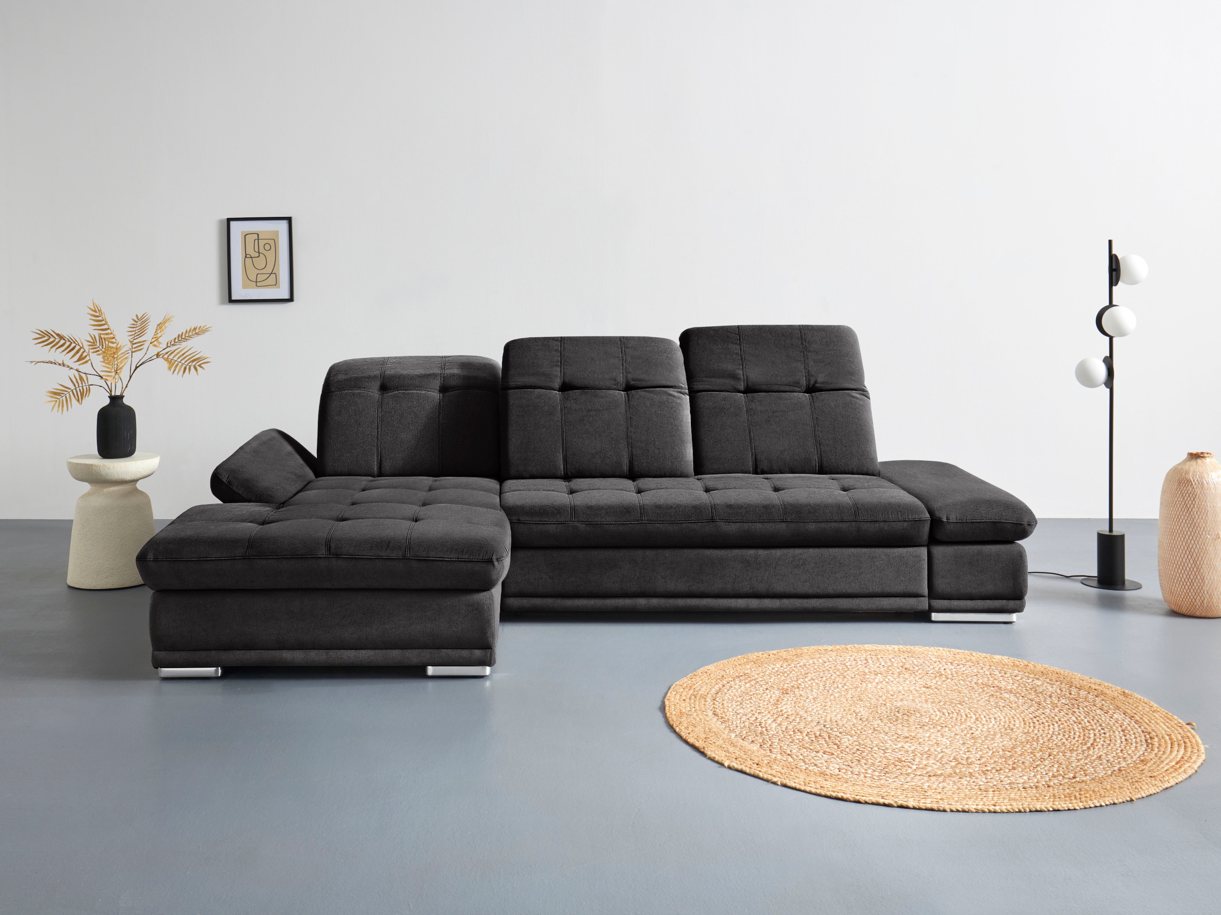 COTTA Ecksofa "Holiday L-Form mit Sitztiefen-, Armteil- und Kopfteilverstel günstig online kaufen