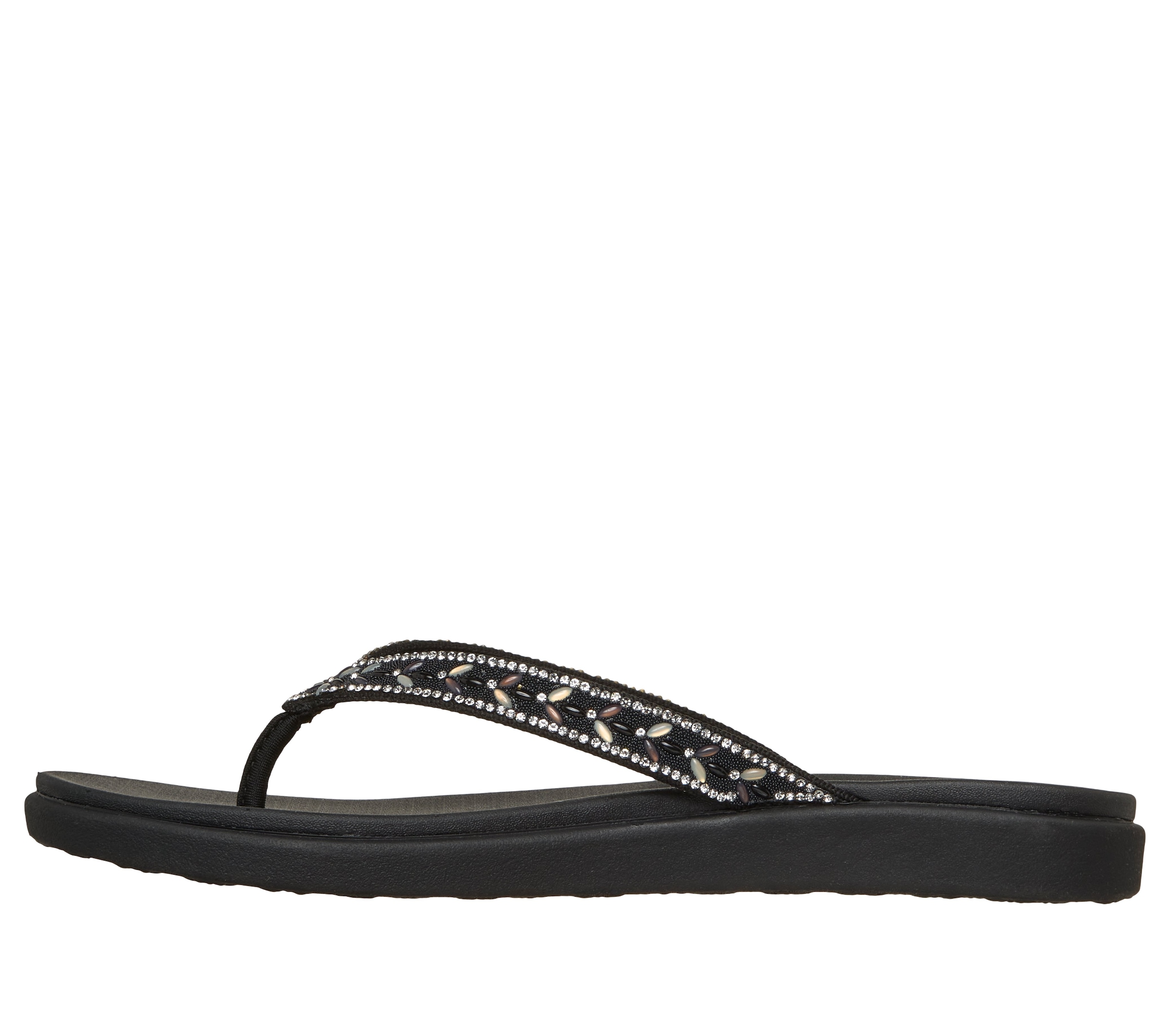 Skechers Zehentrenner »MEDITATION LUXE-«  Strandschuh, Sommerschuh, Badeschuh mit Glitzersteinchen