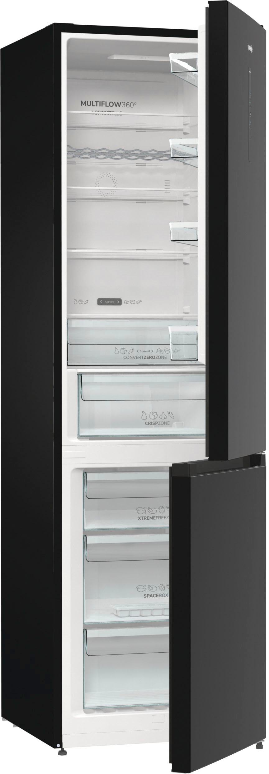 GORENJE Kühl-/Gefrierkombination »NK89C0D«, NK89C0DBK, 200 cm hoch, 60 cm breit kaufen