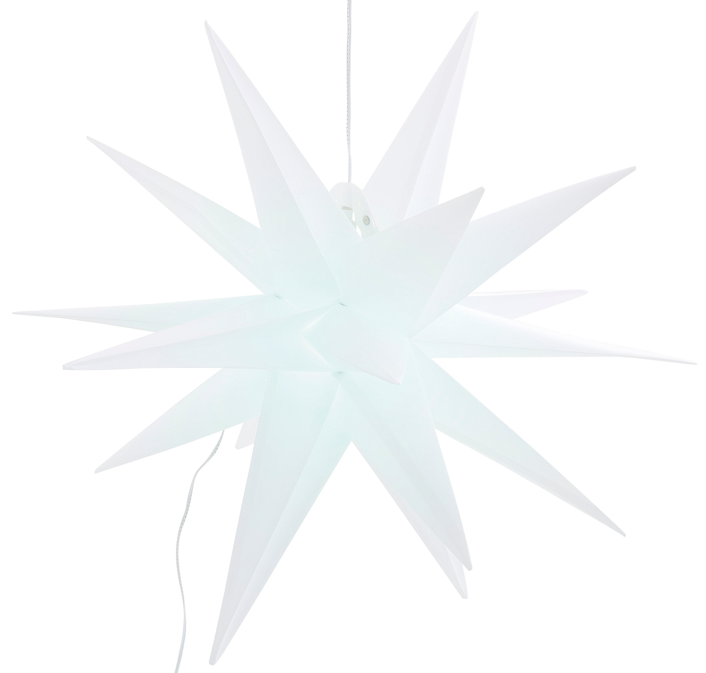 BONETTI LED Stern »Weihnachtsstern, 3D Nordlicht«, Ø 57 cm, mit 6-Stunden-Timer und Farbwechsler, Weihnachtsdeko aussen