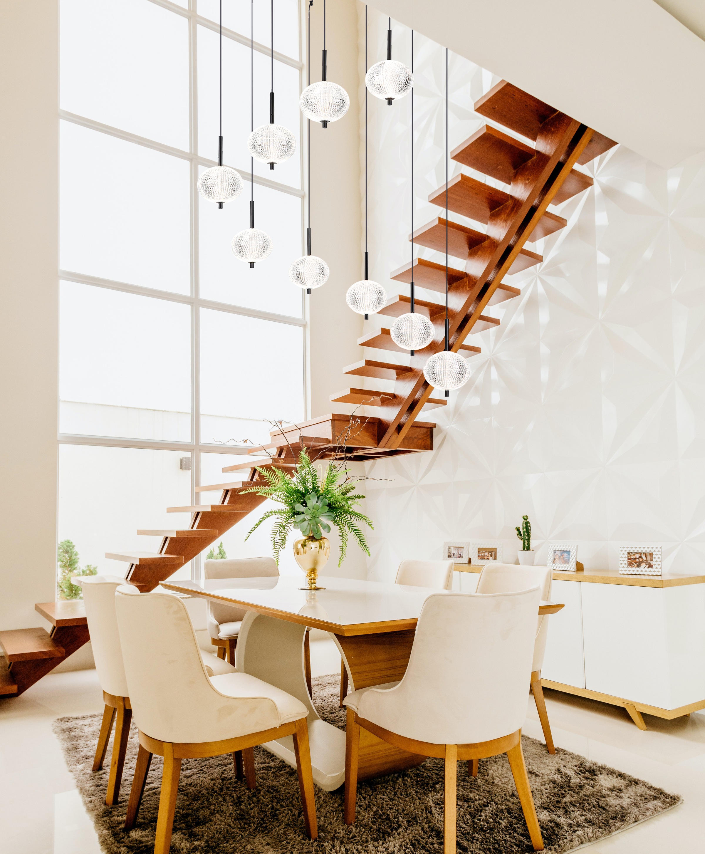 GLOBO LIGHTING LED Pendelleuchte »AIDA« LED-Modul 1 Stk. Hängelampe/Hängele günstig online kaufen