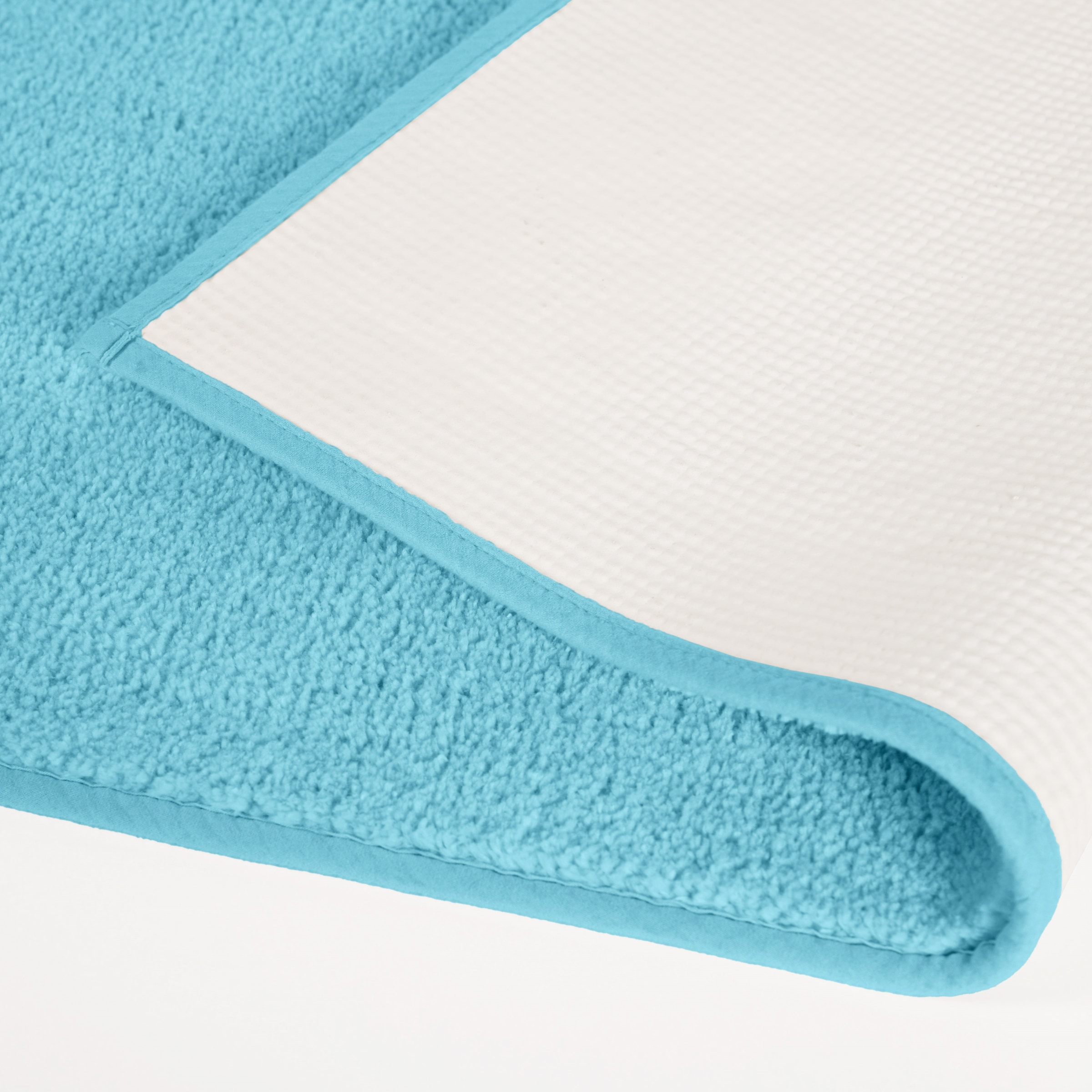 my home Badematte »Vanessa, Badvorleger, Badezimmer Teppich«, rutschhemmend beschichtet, schnell trocknend-fußbodenheizungsgeeignet-strapazierfähig, Badteppich, weiche Haptik, unifarben